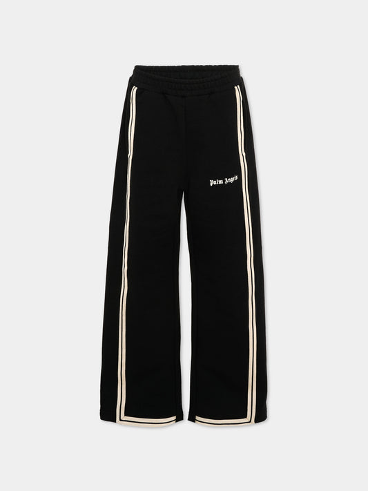 Pantaloni sportivi neri Palm Angels,Palm Angels,PBCH012S26FLE001 110