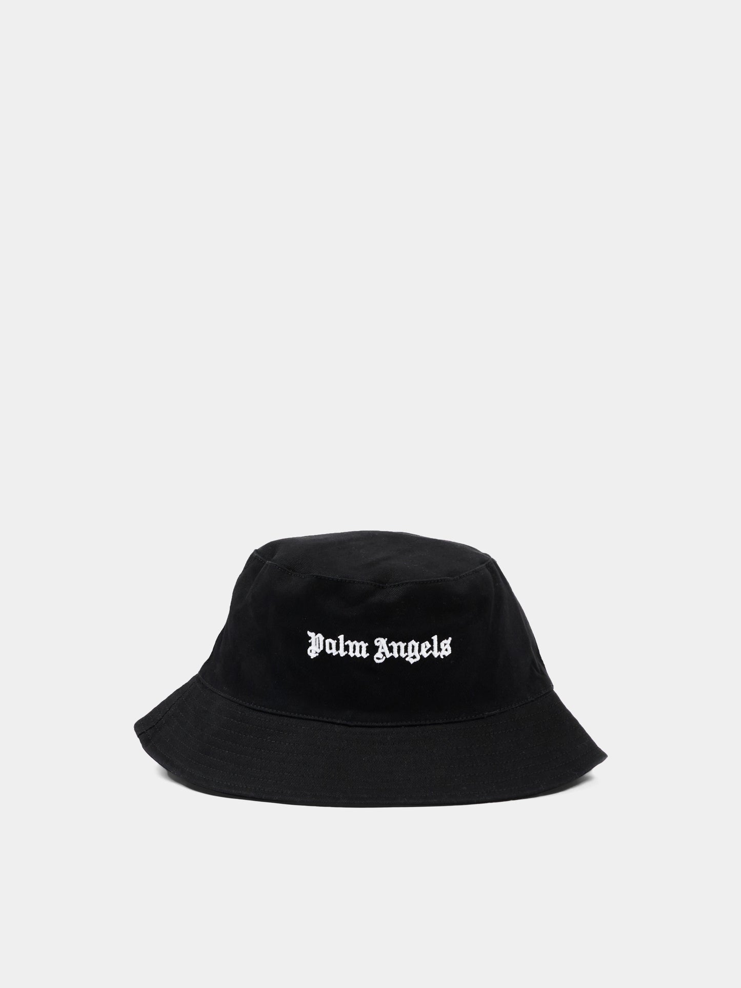 Cloche nera per bambini con logo,Palm Angels,PBLA001S26FAB003 110