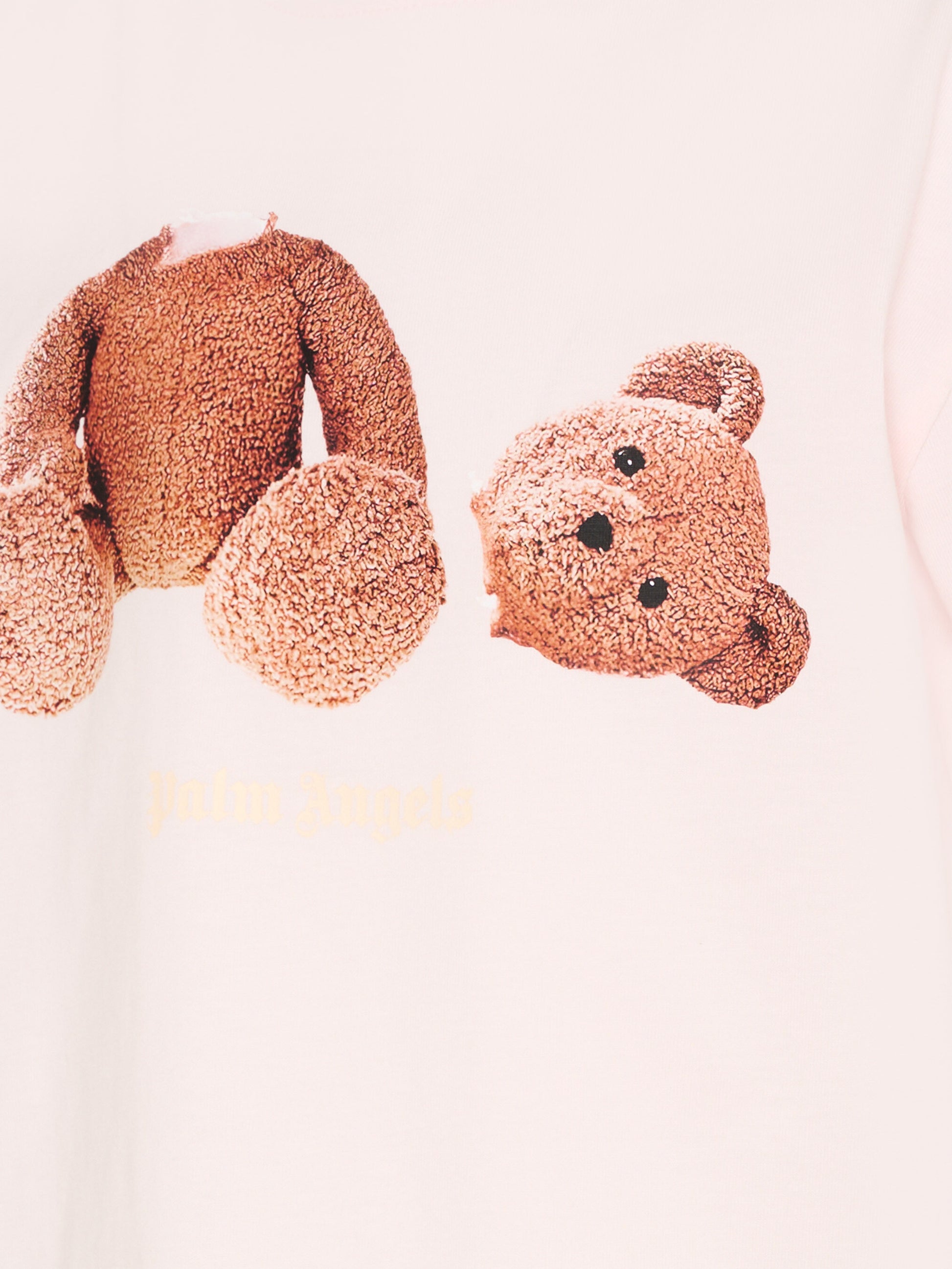T-Shirt rosa per bambina con Teddy Bear,Palm Angels,PGAA002S26JER002 042