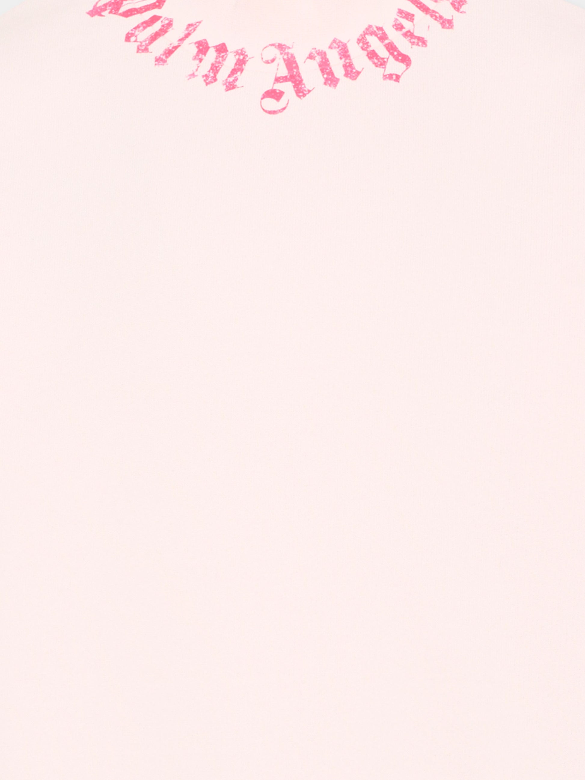 Felpa rosa per bambina con logo,Palm Angels,PGBA013S26FLE004 042
