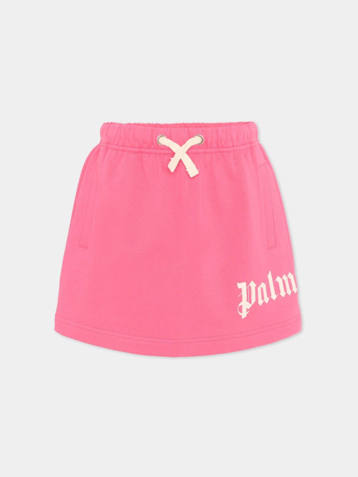 Gonna fucsia Palm Angels per bambina,Palm Angels,PGCK001S26FLE001 044