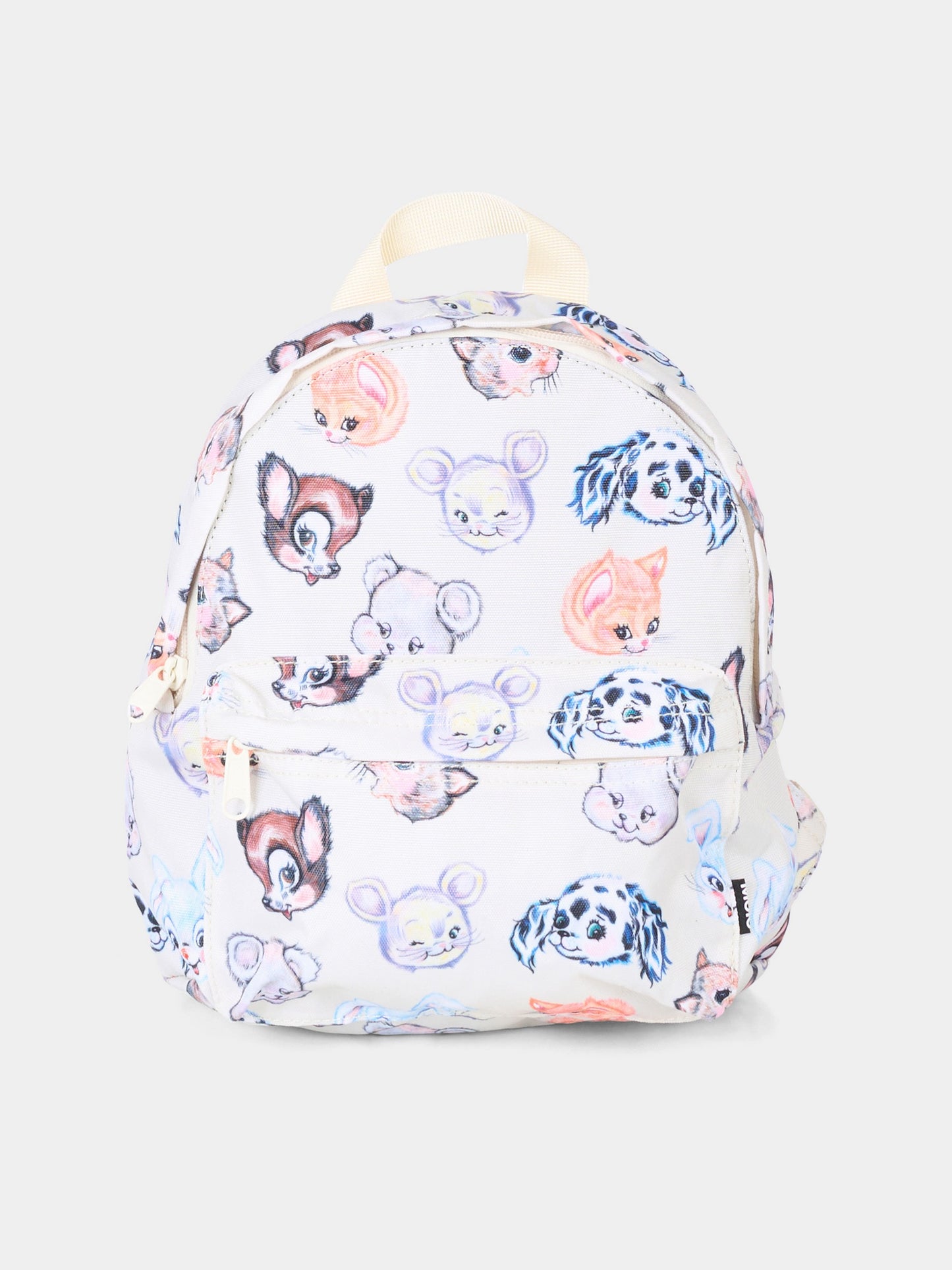 Mini sac à dos ivoire pour enfants avec imprimé animal