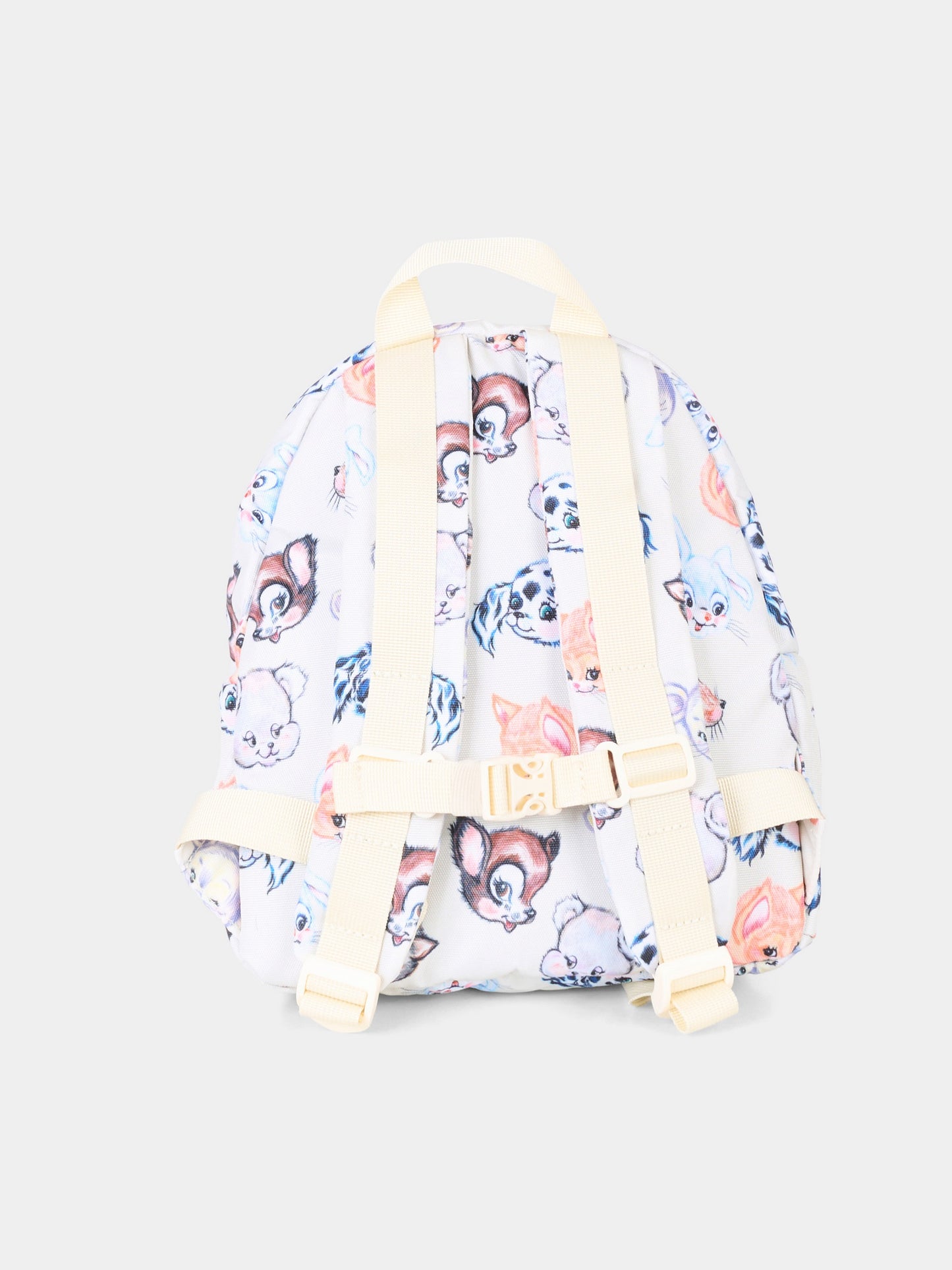 Mini sac à dos ivoire pour enfants avec imprimé animal
