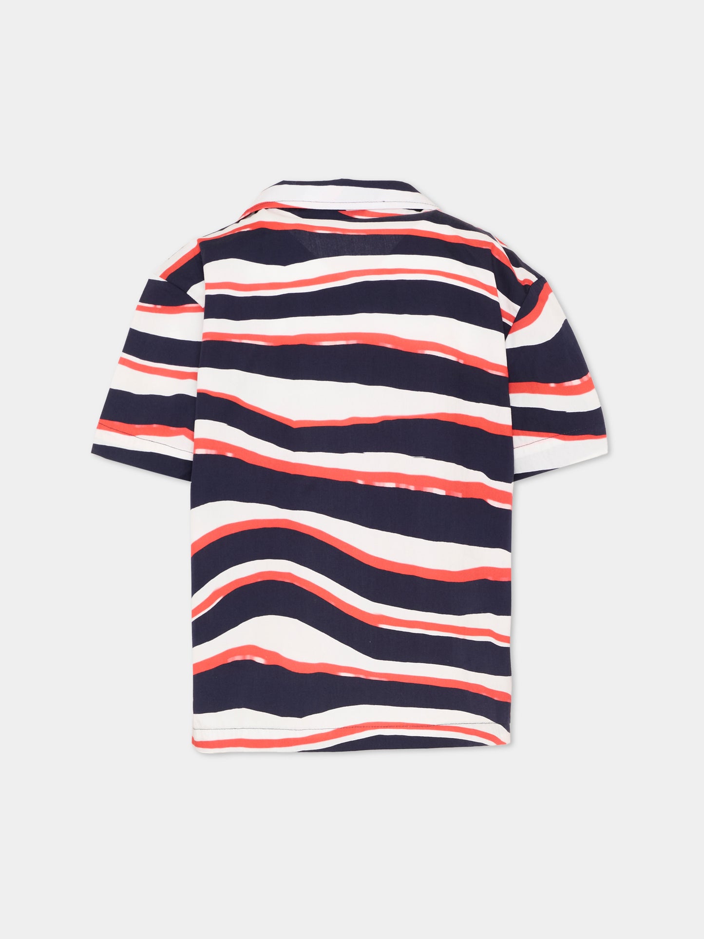 Camicia multicolor per bambino con logo,Msgm Kids,S6MSJBSI301 MS072
