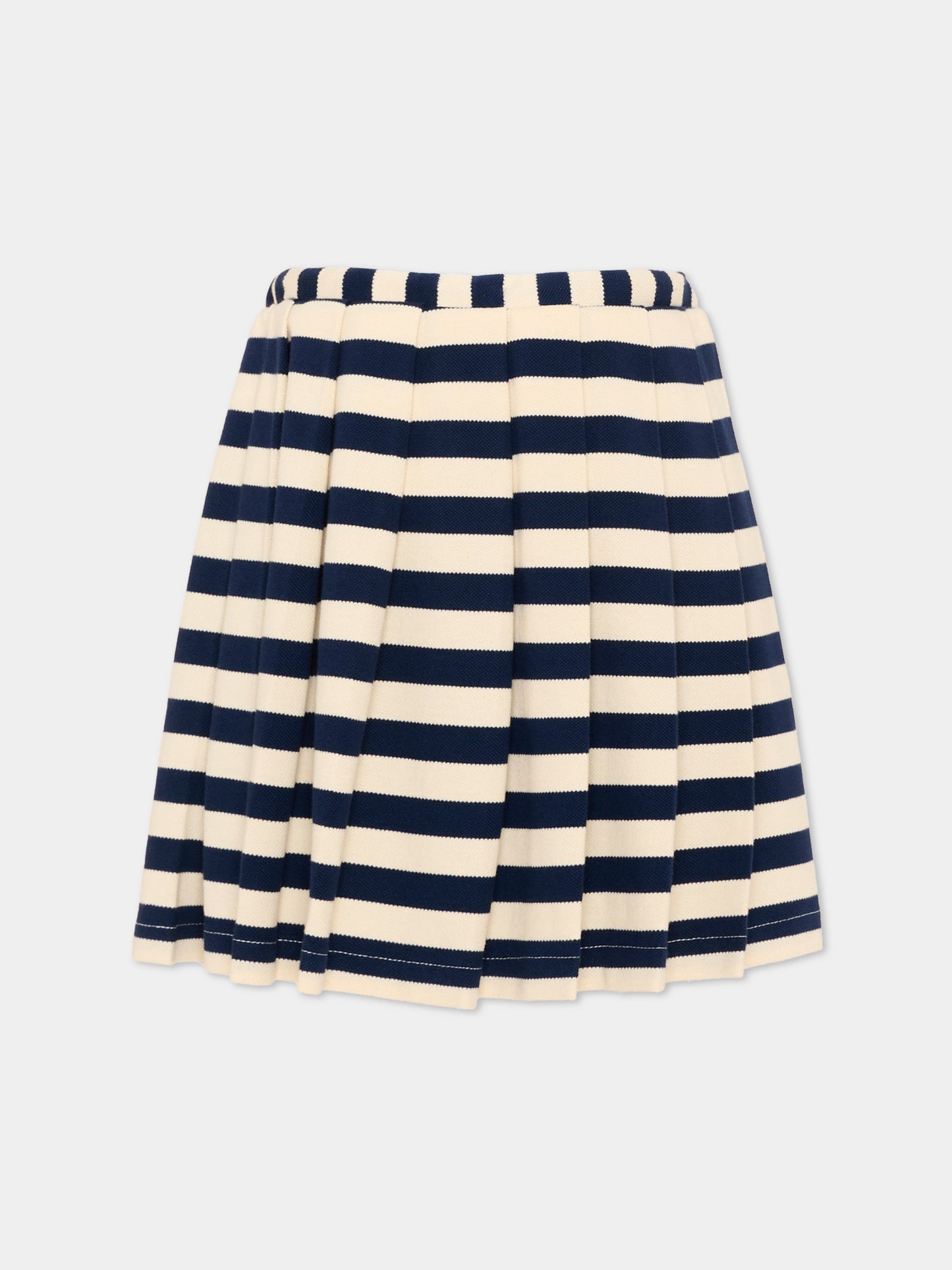 Gonna blu a righe per bambina,Msgm Kids,S6MSJGSK185 MS072
