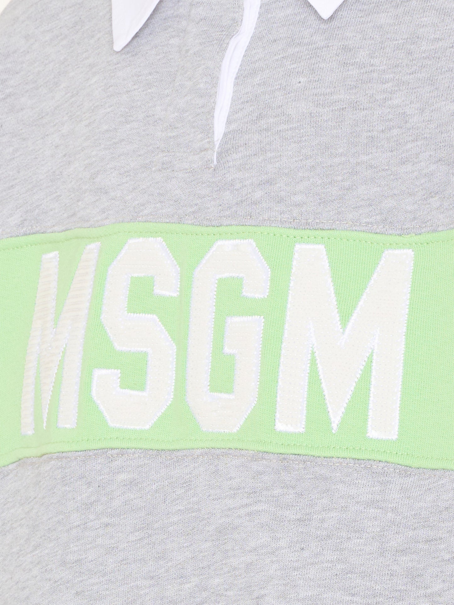Polo verde per bambina con logo,Msgm Kids,S6MSJGSW027 MS077