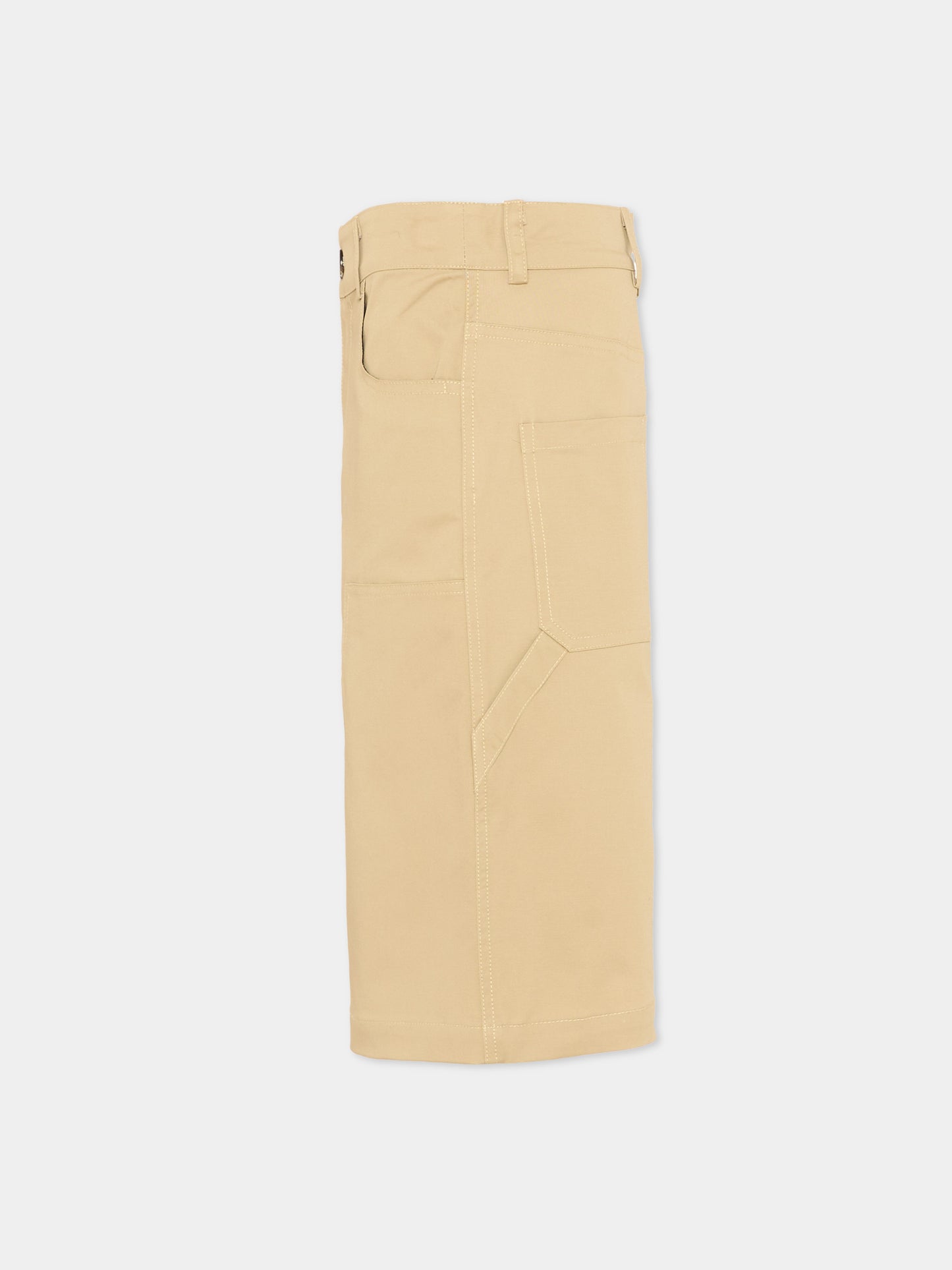 Shorts beige per bambini,Msgm Kids,S6MSJUBE130 015