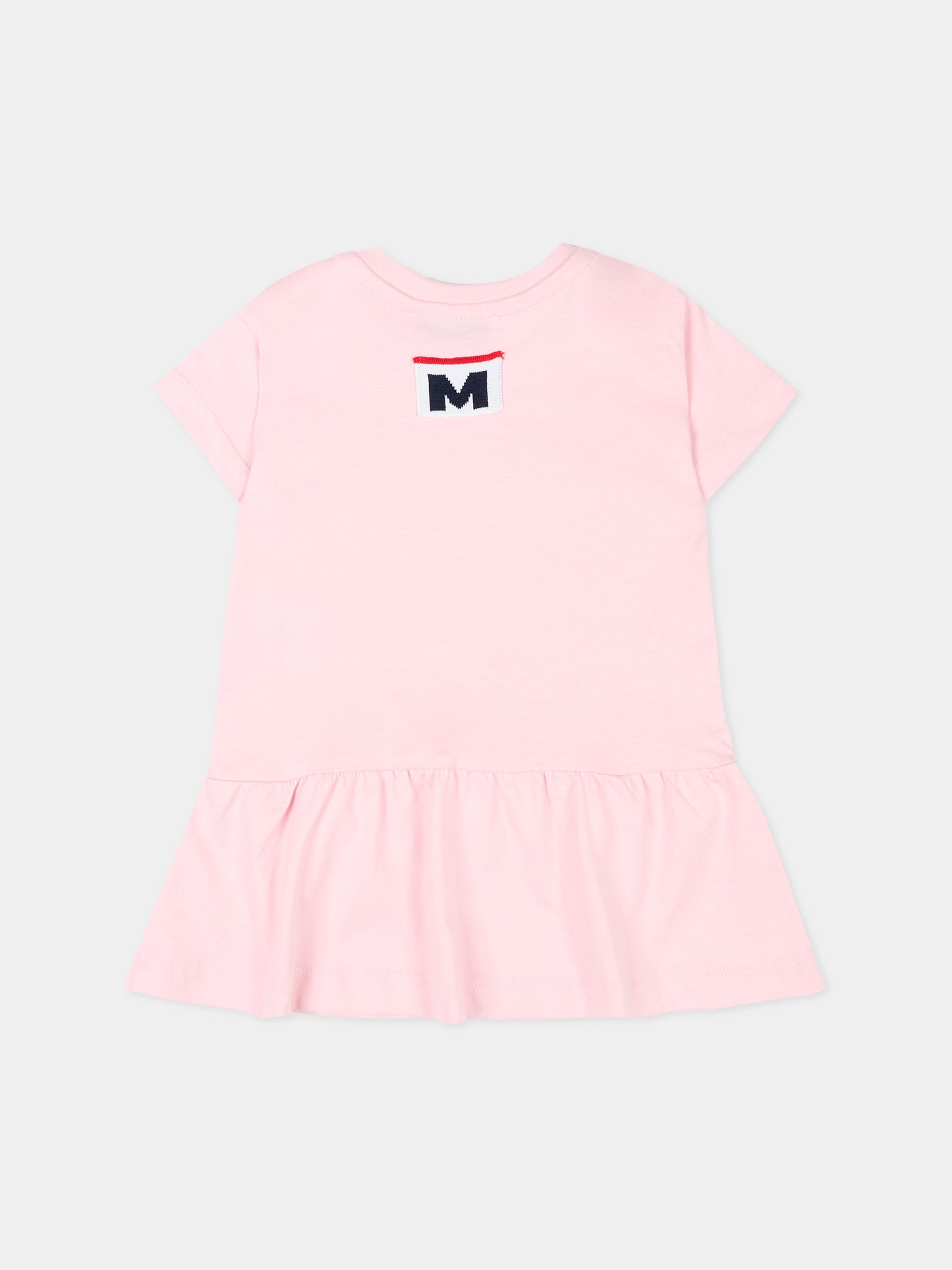 Vestito rosa per neonata con logo,Msgm Kids,S6MSNGDR275 MS076