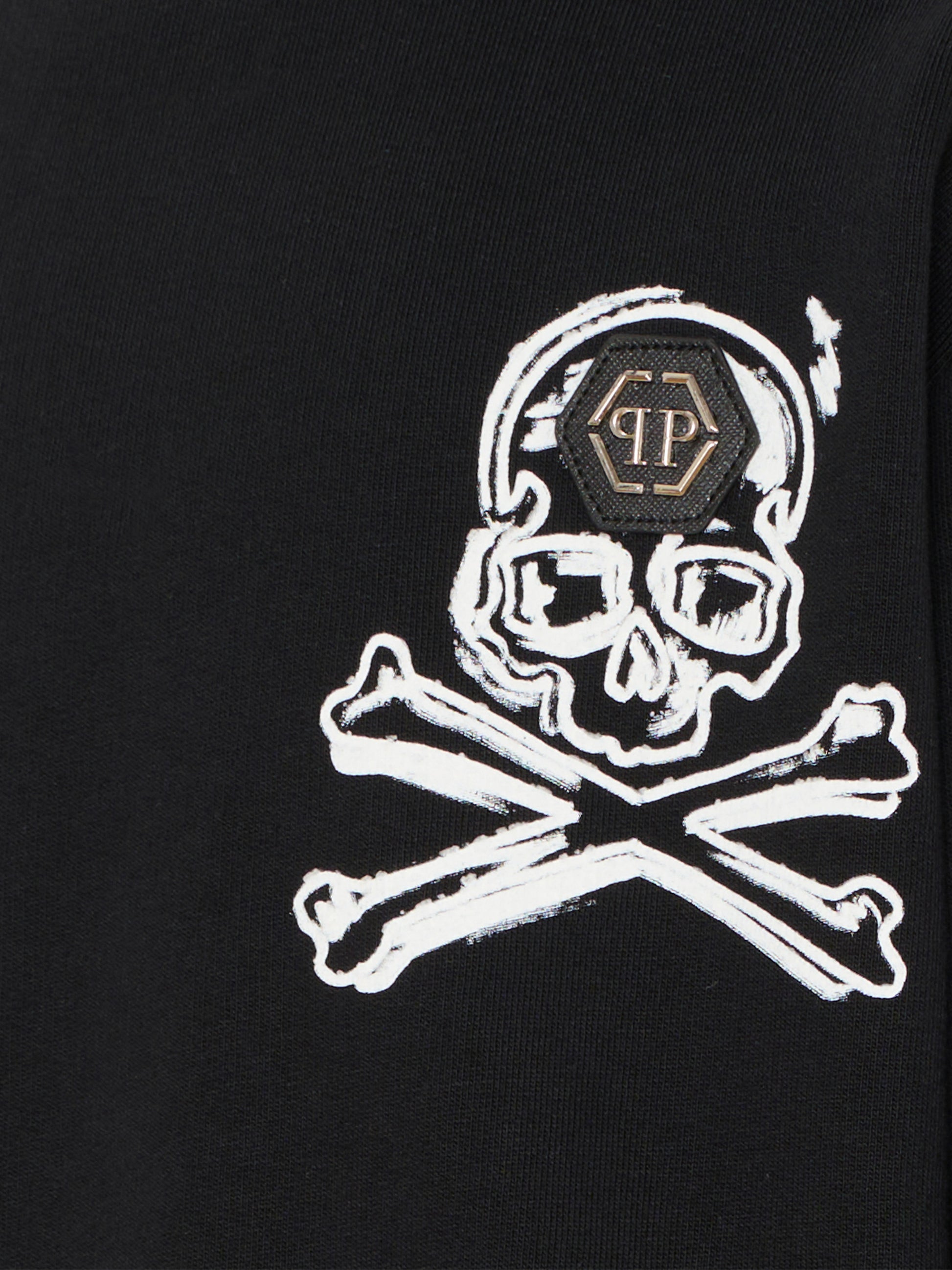 Felpa nera per bambino con teschio,Philipp Plein Junior,S6PHJBSW042 110