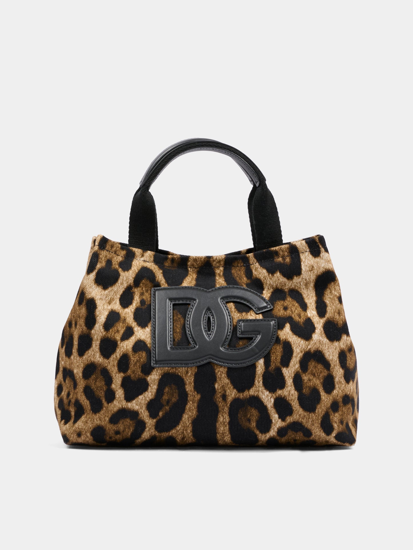 Borsa marrone per bambina con logo DG e stampa leopardata,Dolce & Gabbana Kids,EB0116 AX344 HY13M