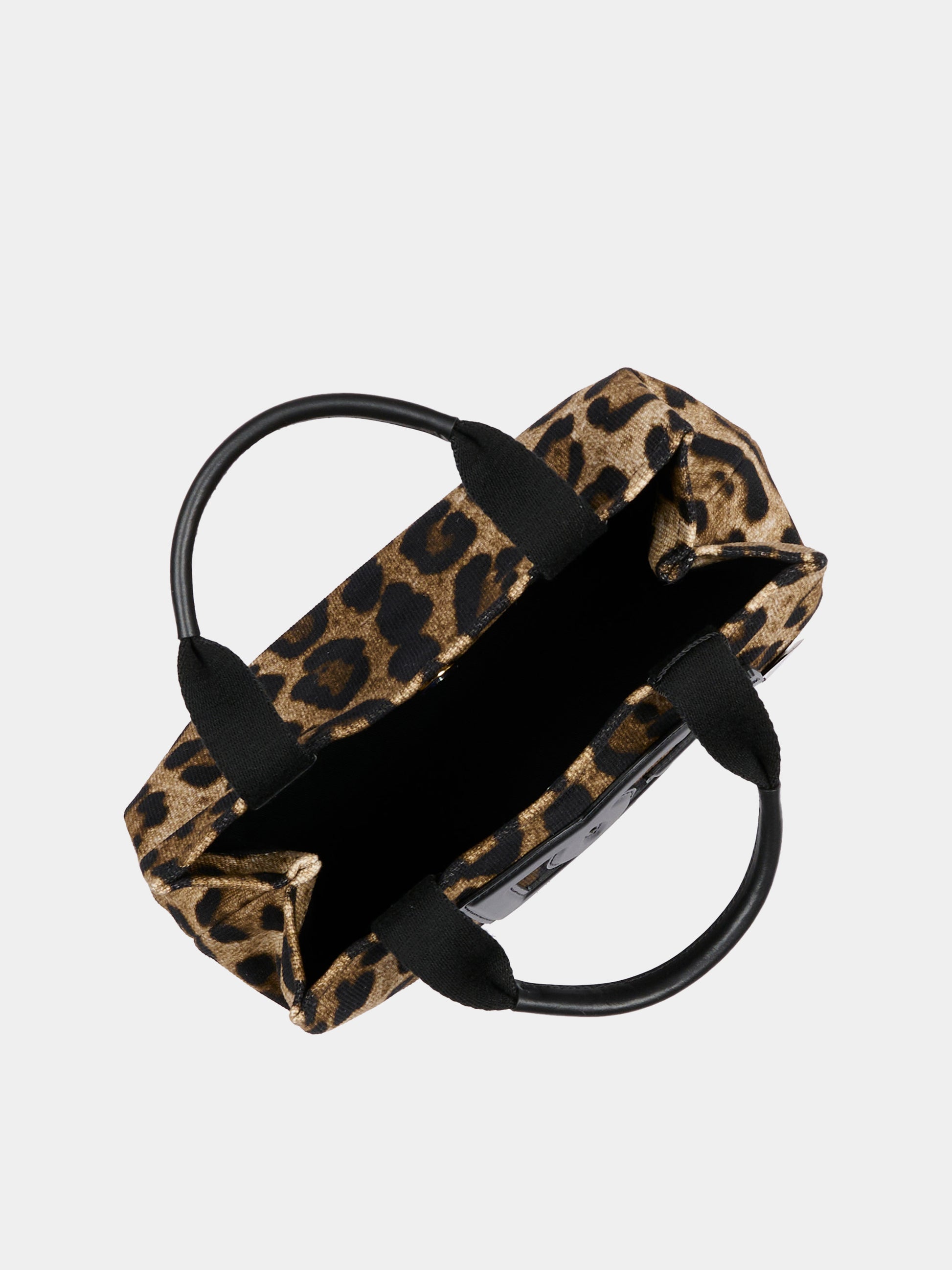 Borsa marrone per bambina con logo DG e stampa leopardata,Dolce & Gabbana Kids,EB0116 AX344 HY13M