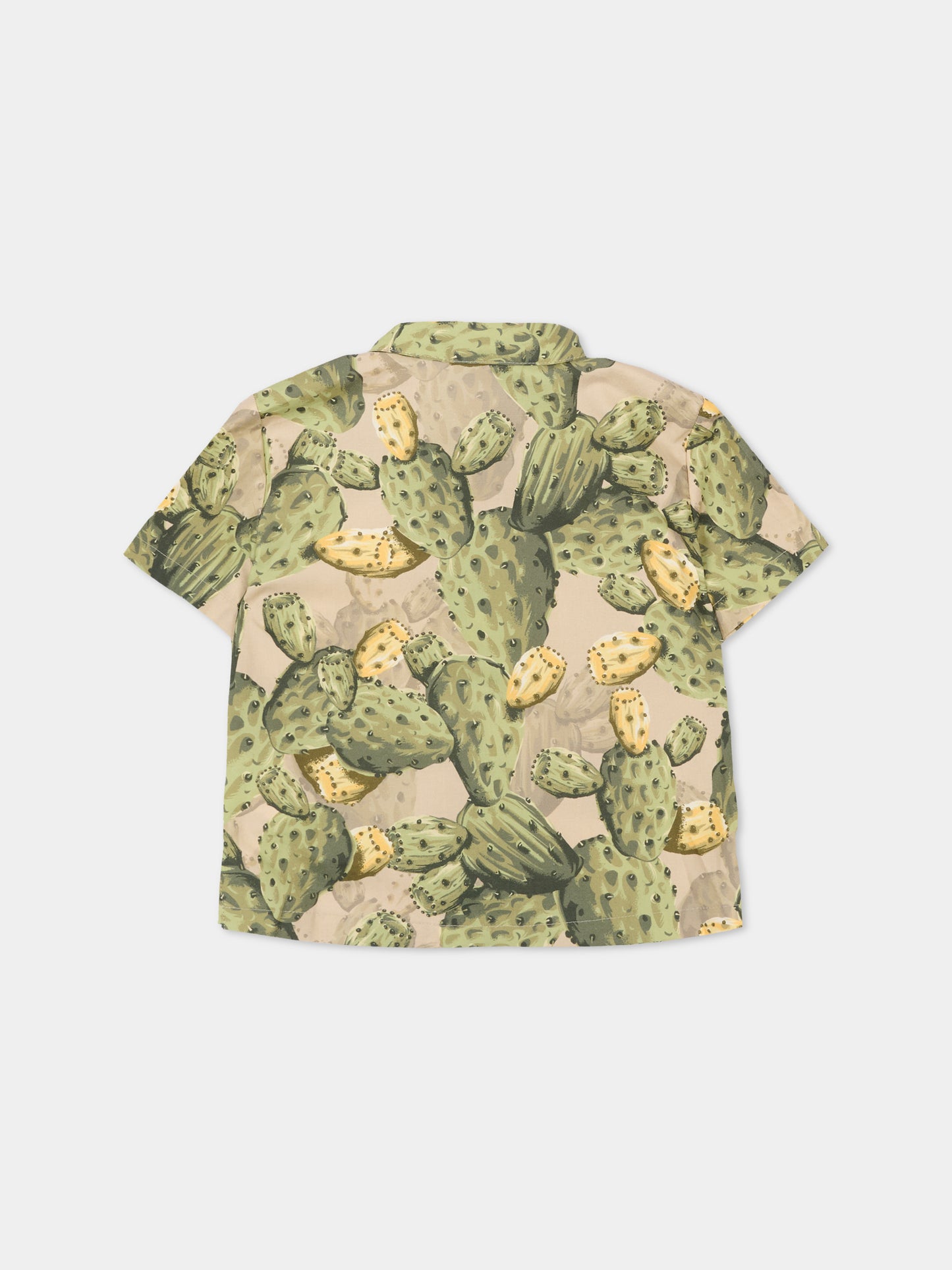 Camicia multicolor per neonato con fichi d'india,Dolce & Gabbana Kids,L14S79 HS5UI HA5XN