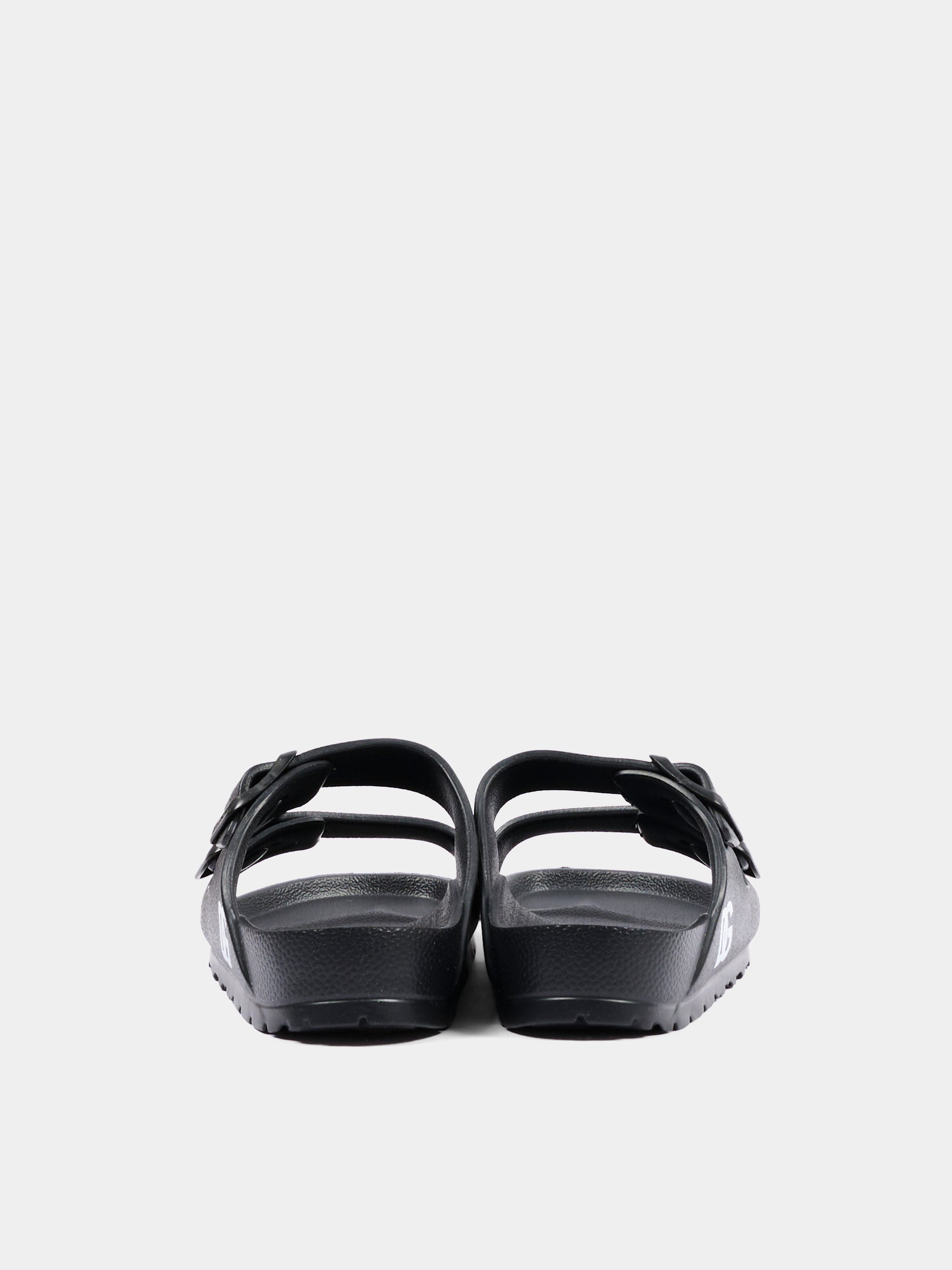 Ciabatte nere per bambini con logo,Dolce & Gabbana Kids,DD0324 A5103 80999