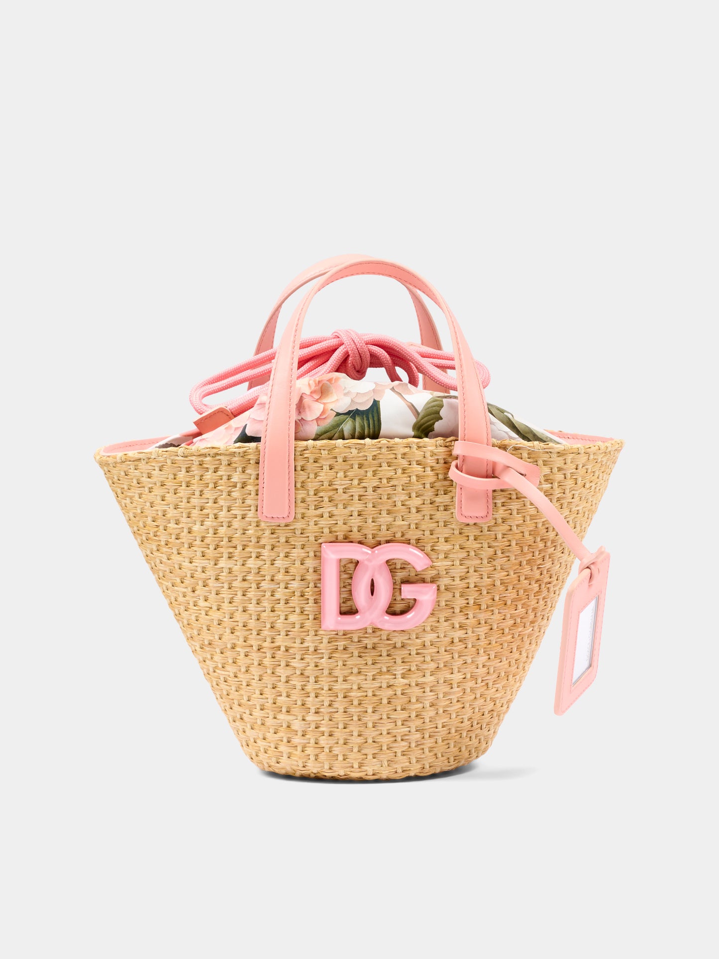 Borsa beige Coffa per bambina con logo,Dolce & Gabbana Kids,EB0249 AX337 HA5XG