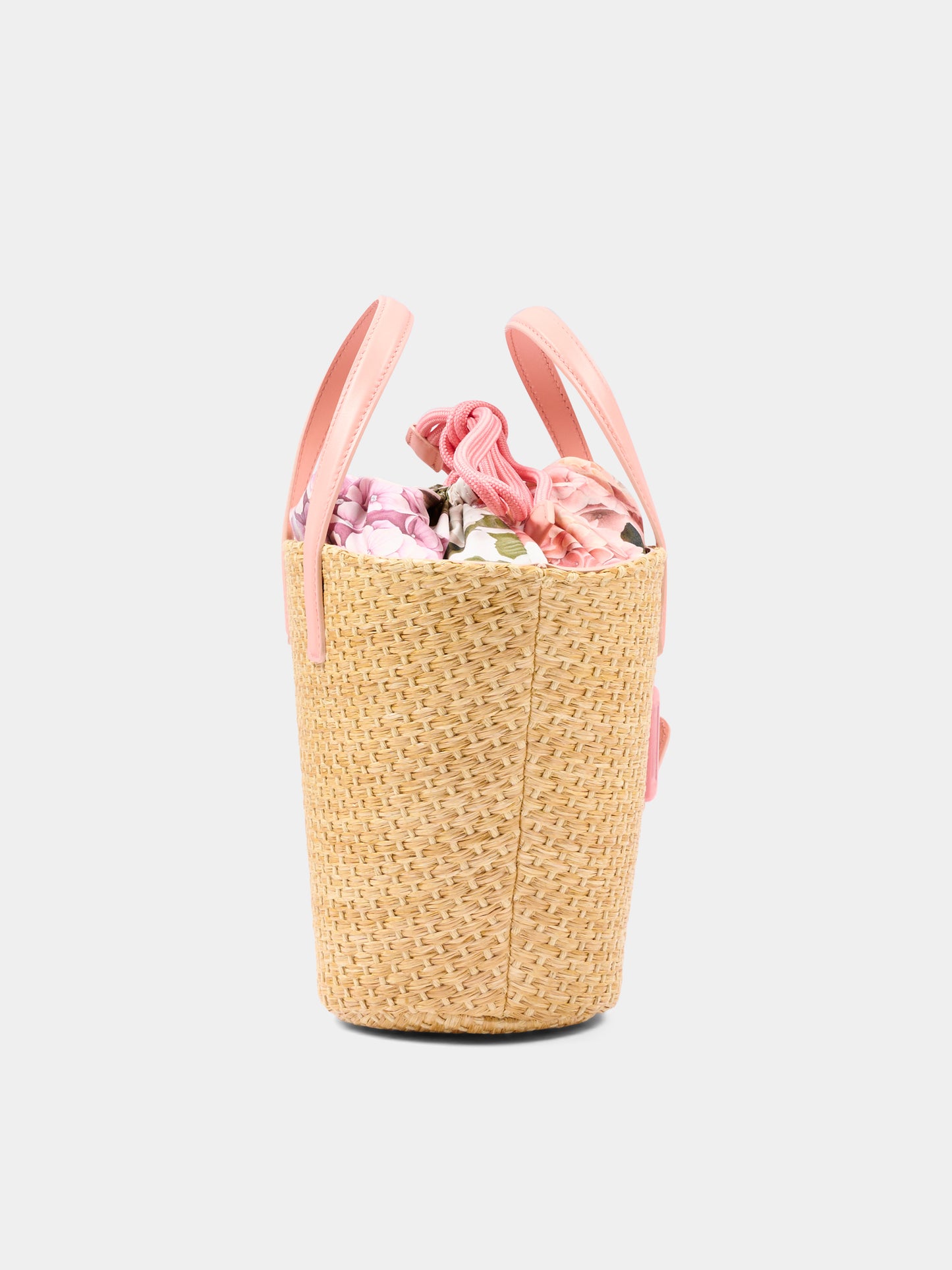 Borsa beige Coffa per bambina con logo,Dolce & Gabbana Kids,EB0249 AX337 HA5XG