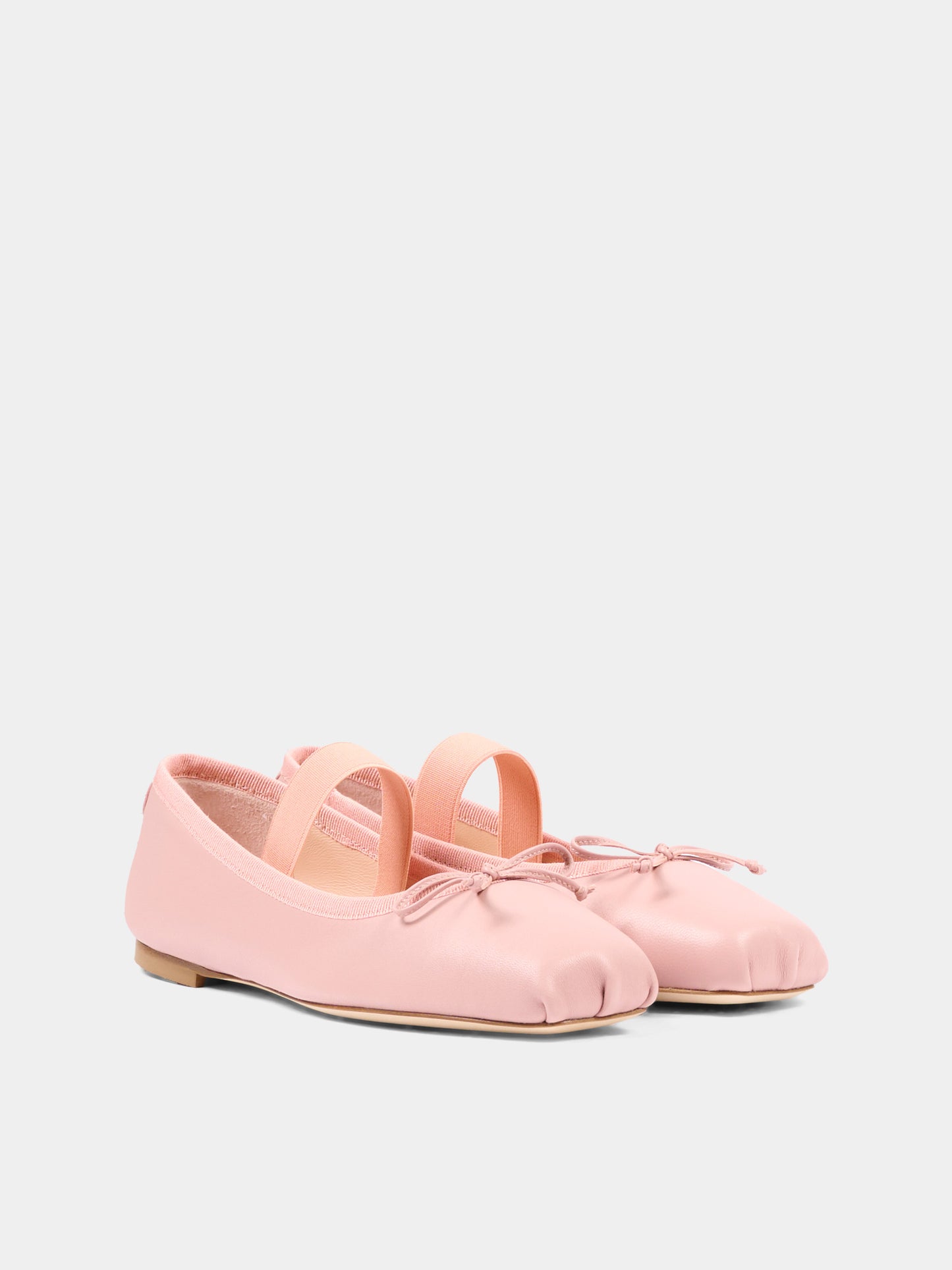 Ballerine rosa per bambina con logo,Dolce & Gabbana Kids,D11395 AX626 84550