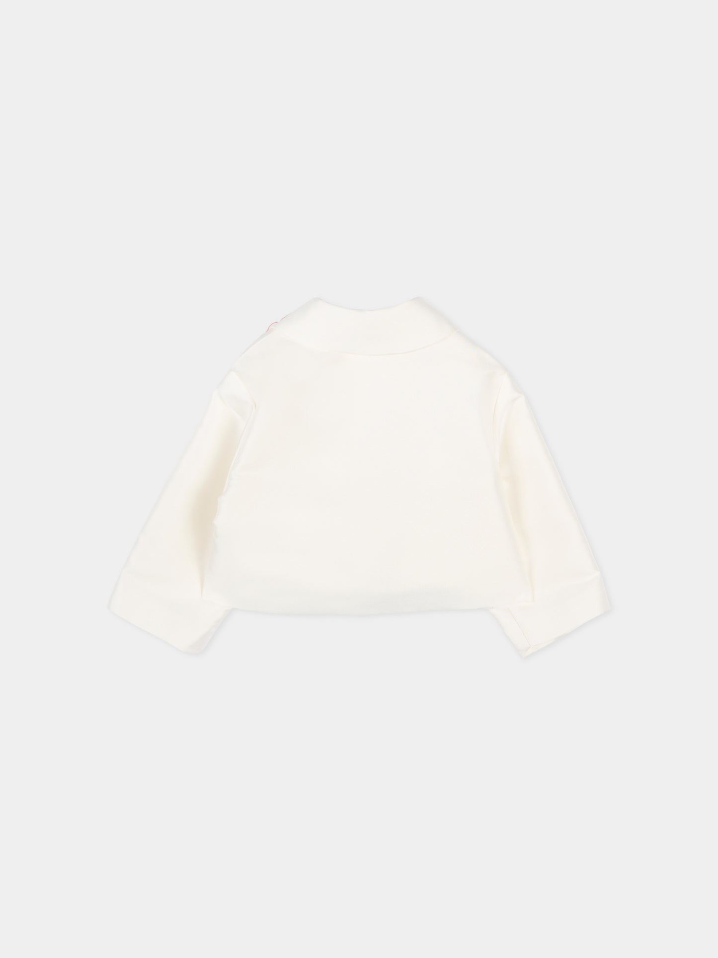 Veste ivoire pour bébé fille avec broderies