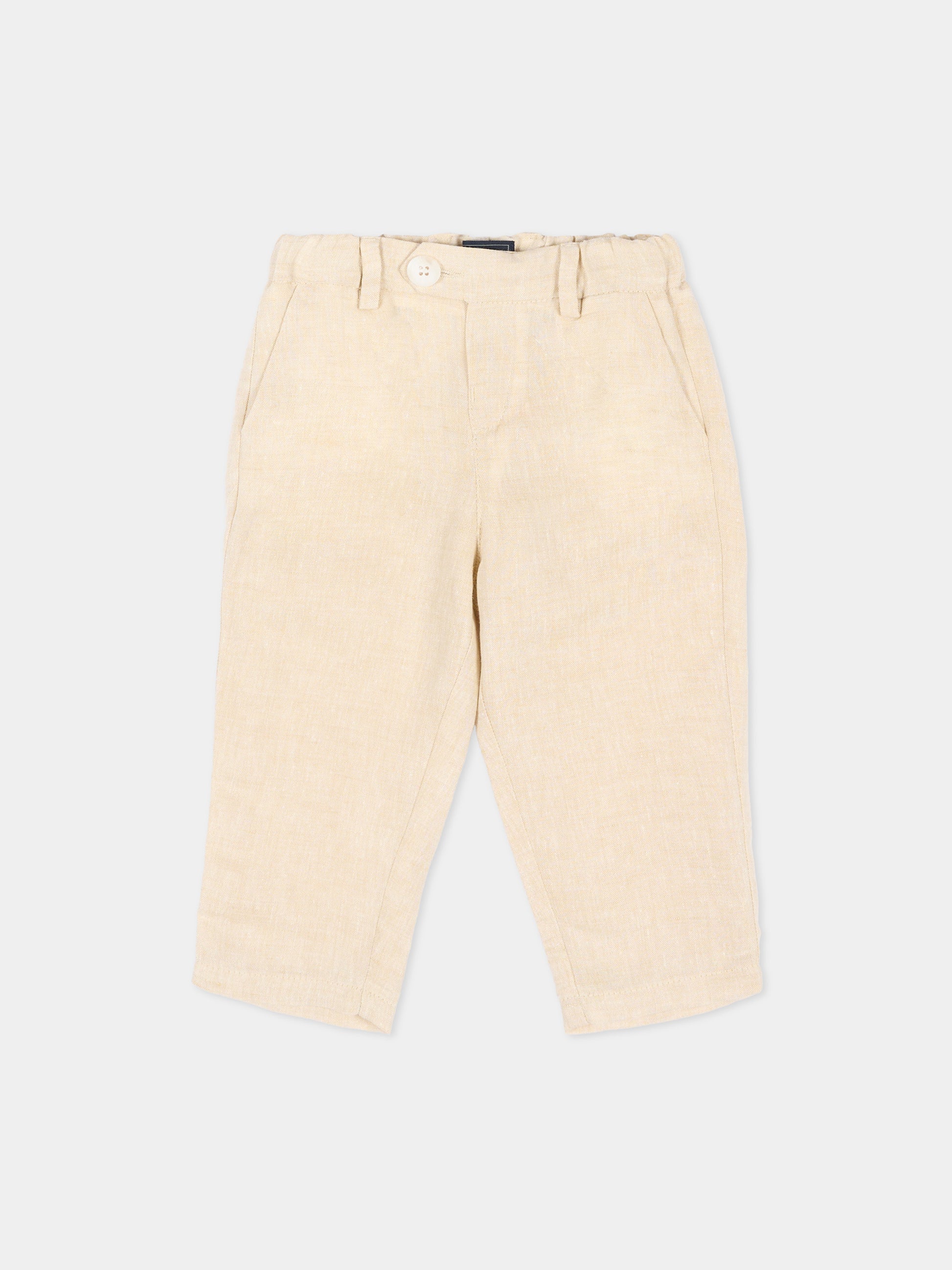 Pantaloni eleganti beige per neonato,Fay Kids,FY6500 I0318 109