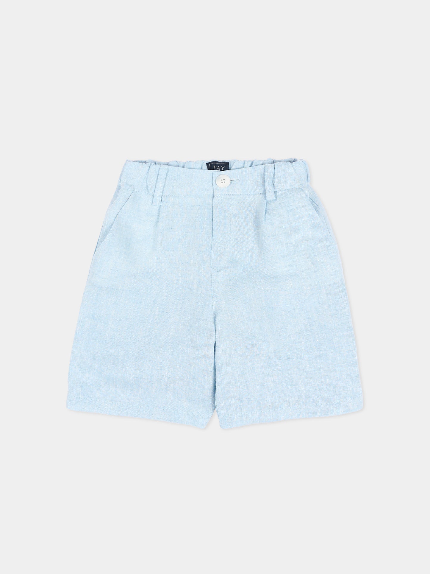 Shorts celeste per neonato,Fay Kids,FY6579 I0318 607