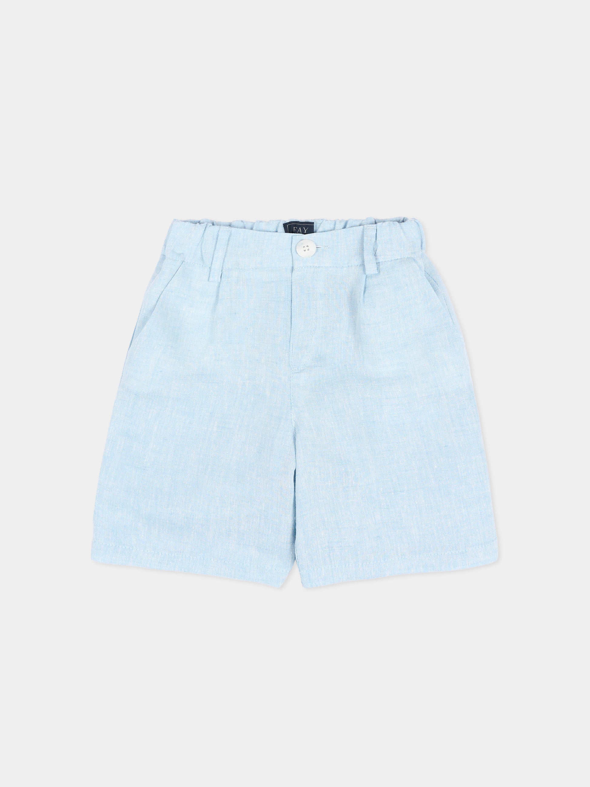 Shorts celeste per neonato,Fay Kids,FY6579 I0318 607
