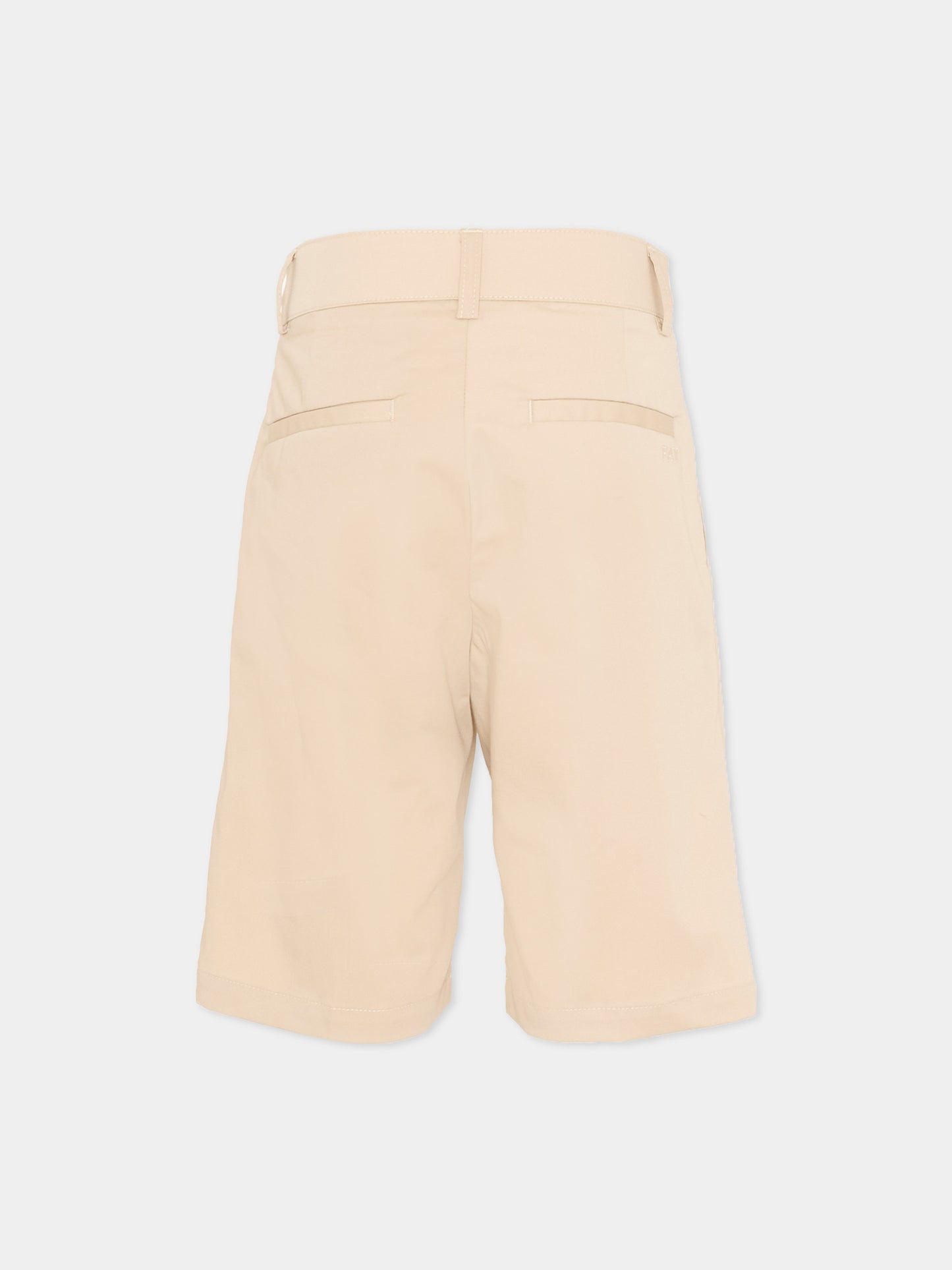 Shorts beige per bambino con logo,Fay Kids,FY6P99 G0019 108