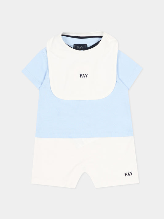 Pagliaccetto multicolor per neonato con logo,Fay Kids,FYB501 Z3707 652AV