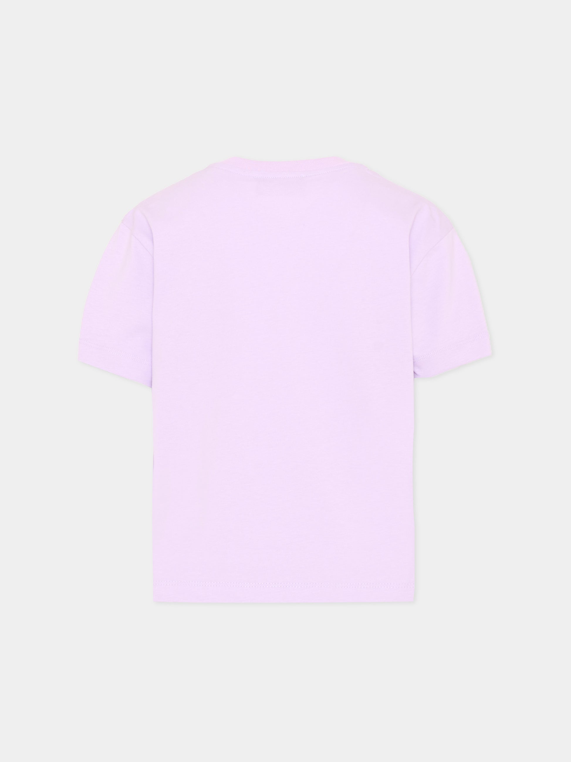 T-Shirt lilla Barrow per bambina con logo,Barrow,S6BKJGTH063 071