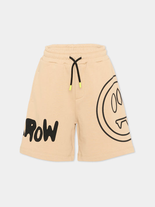 Shorts sportivi beige Barrow per bambini,Barrow,S6BKJUBE012 092