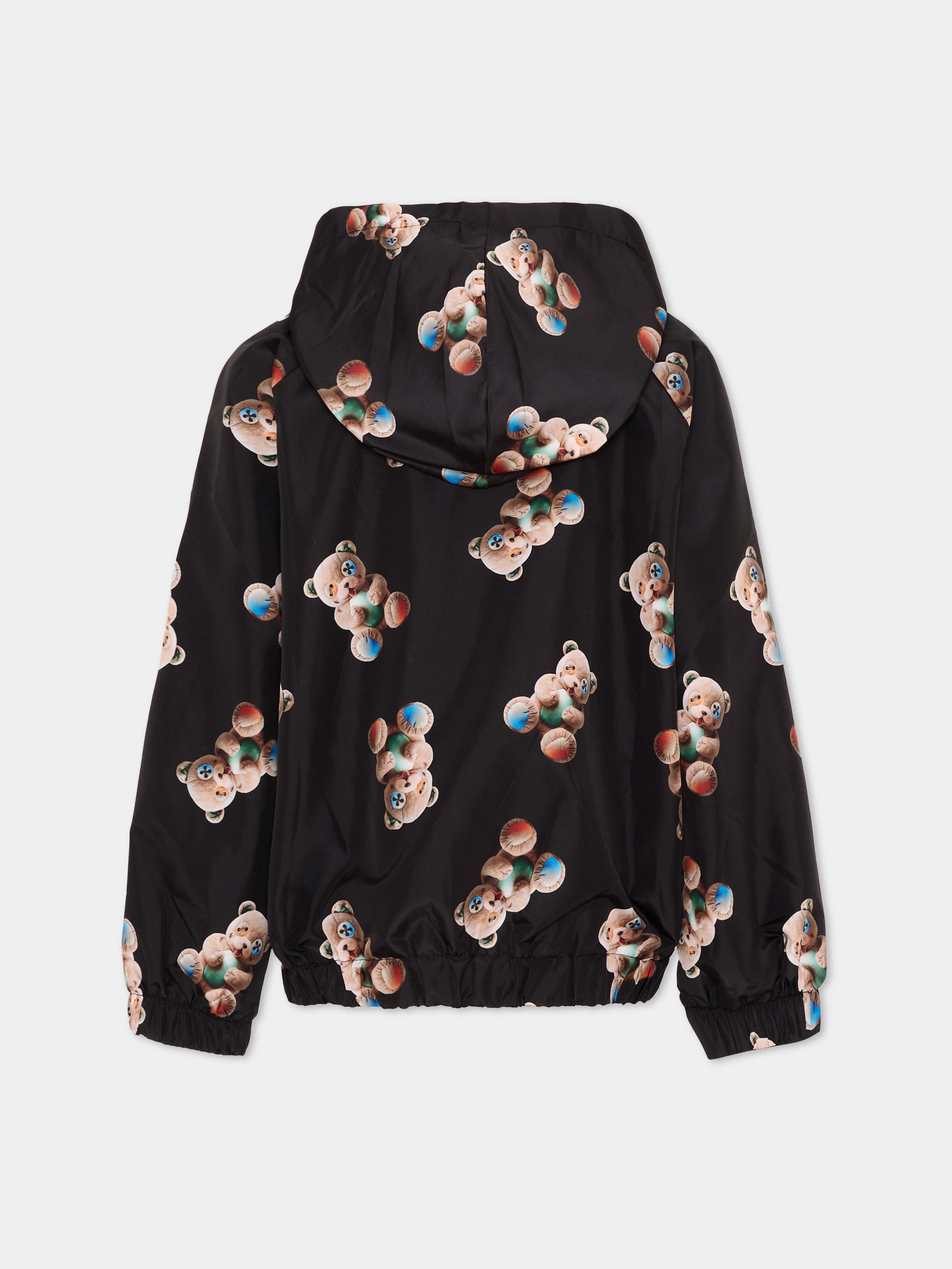 Giacche a vento nero per bambini con stampa orsetti,Barrow,S6BKJUJK017 110