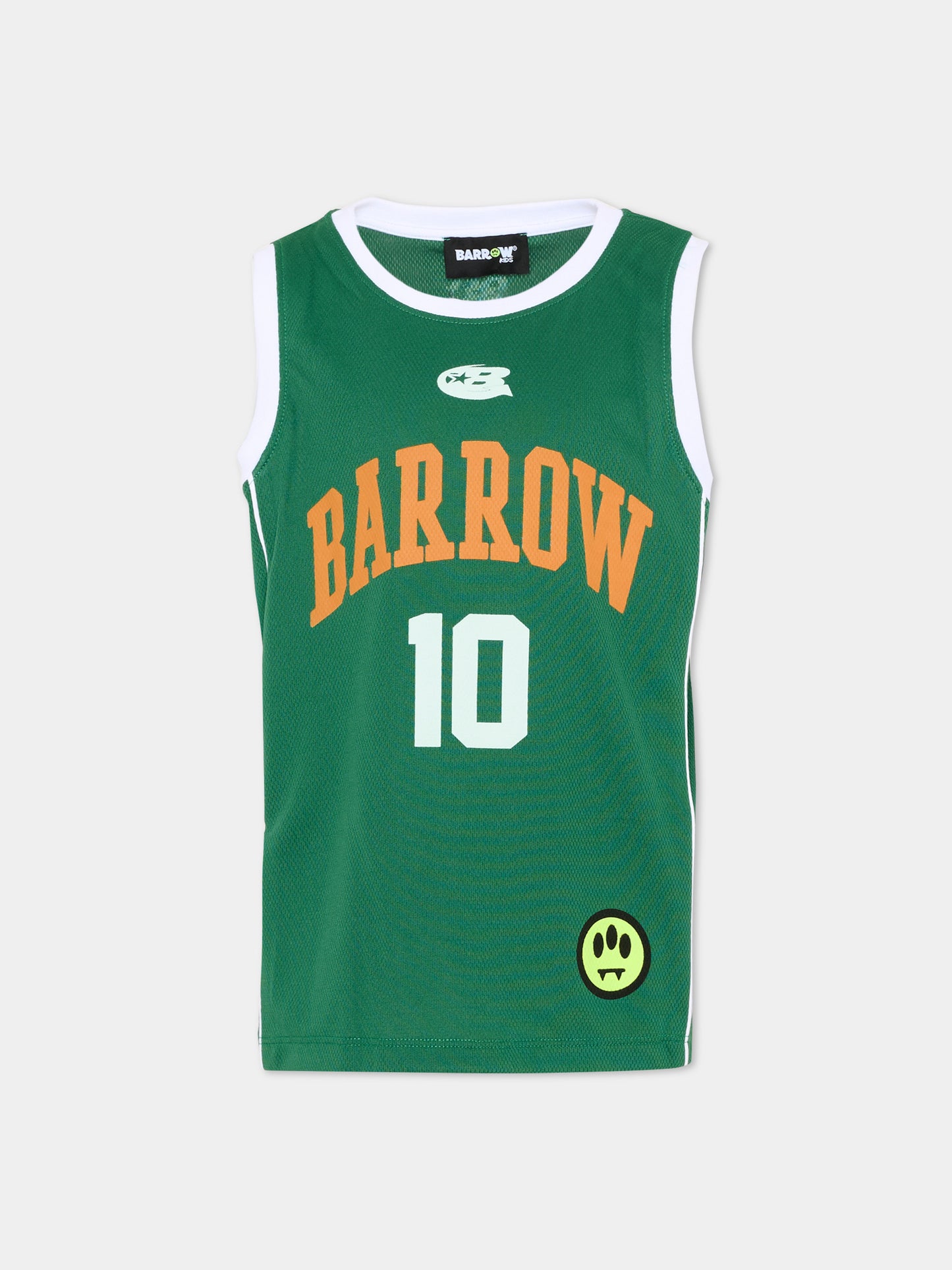 Canotta verde per bambino con logo,Barrow,S6BKJUTA109 080