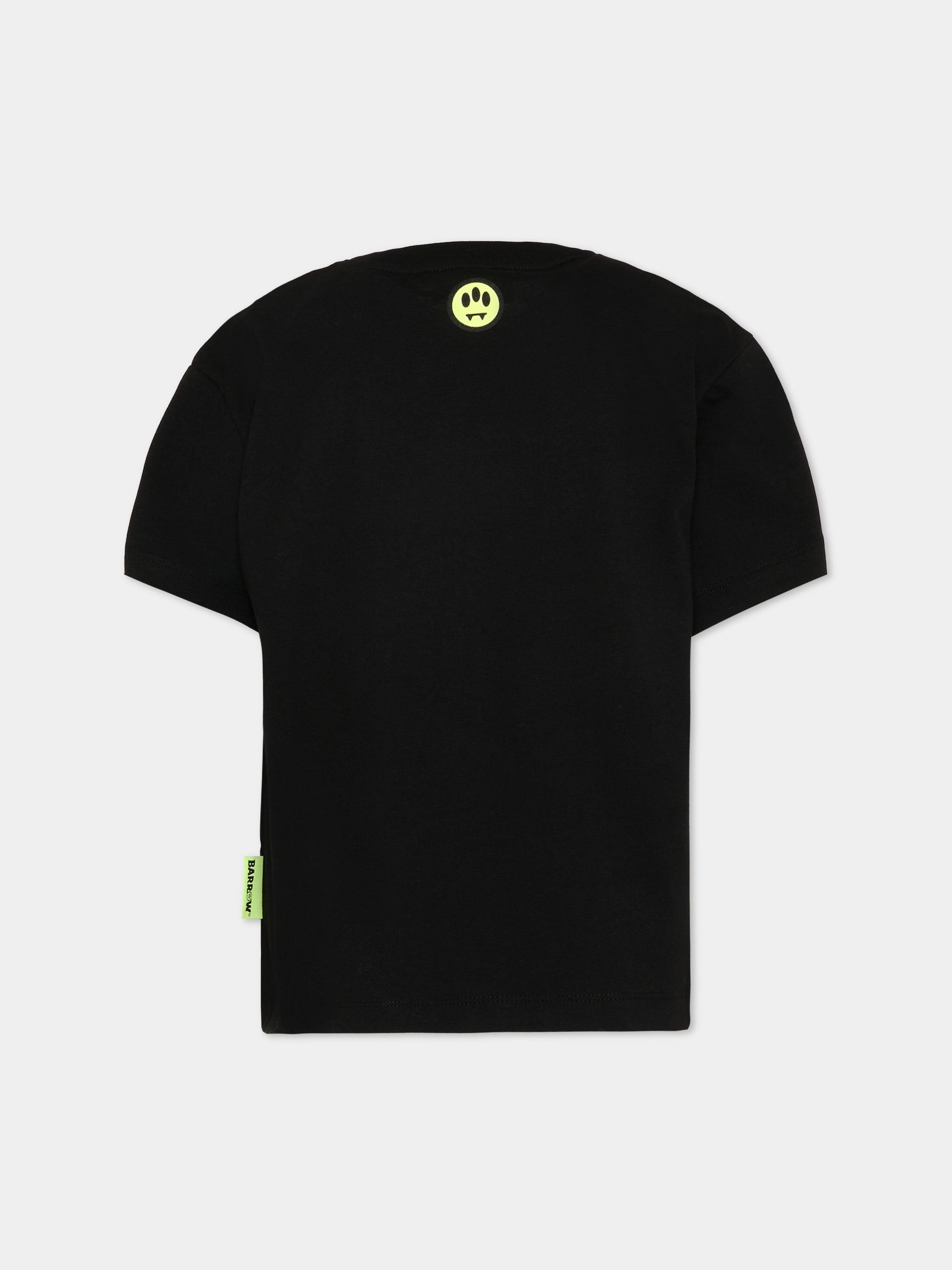 T-Shirt nera Barrow per bambino con orsetto,Barrow,S6BKJUTH065 110