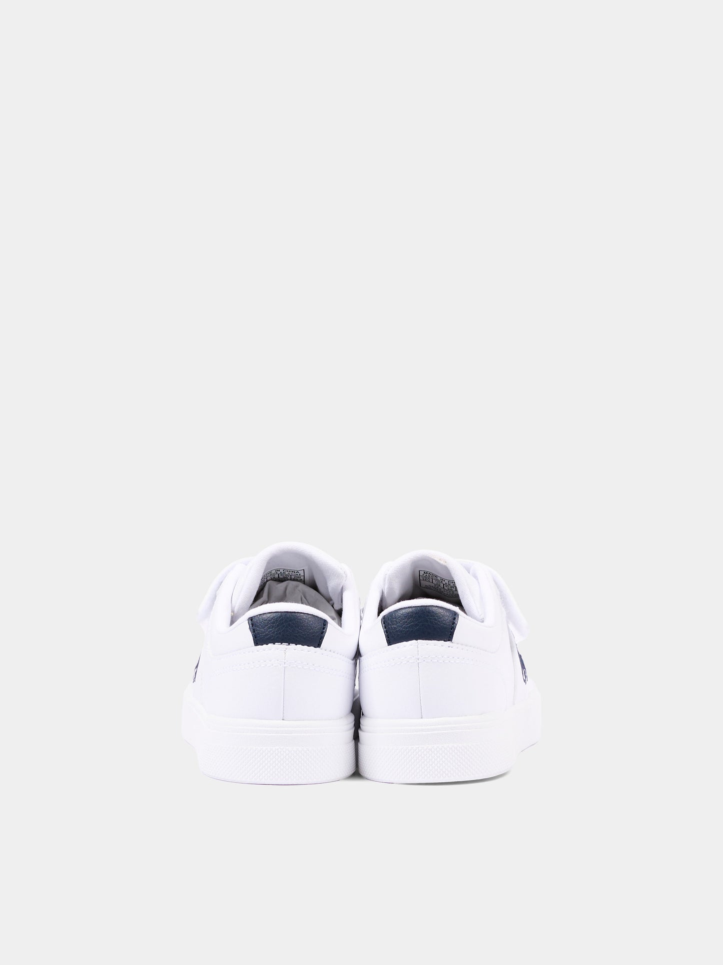Sneakers bianche per bambino con Polo Pony,Ralph Lauren Kids,RL01268100