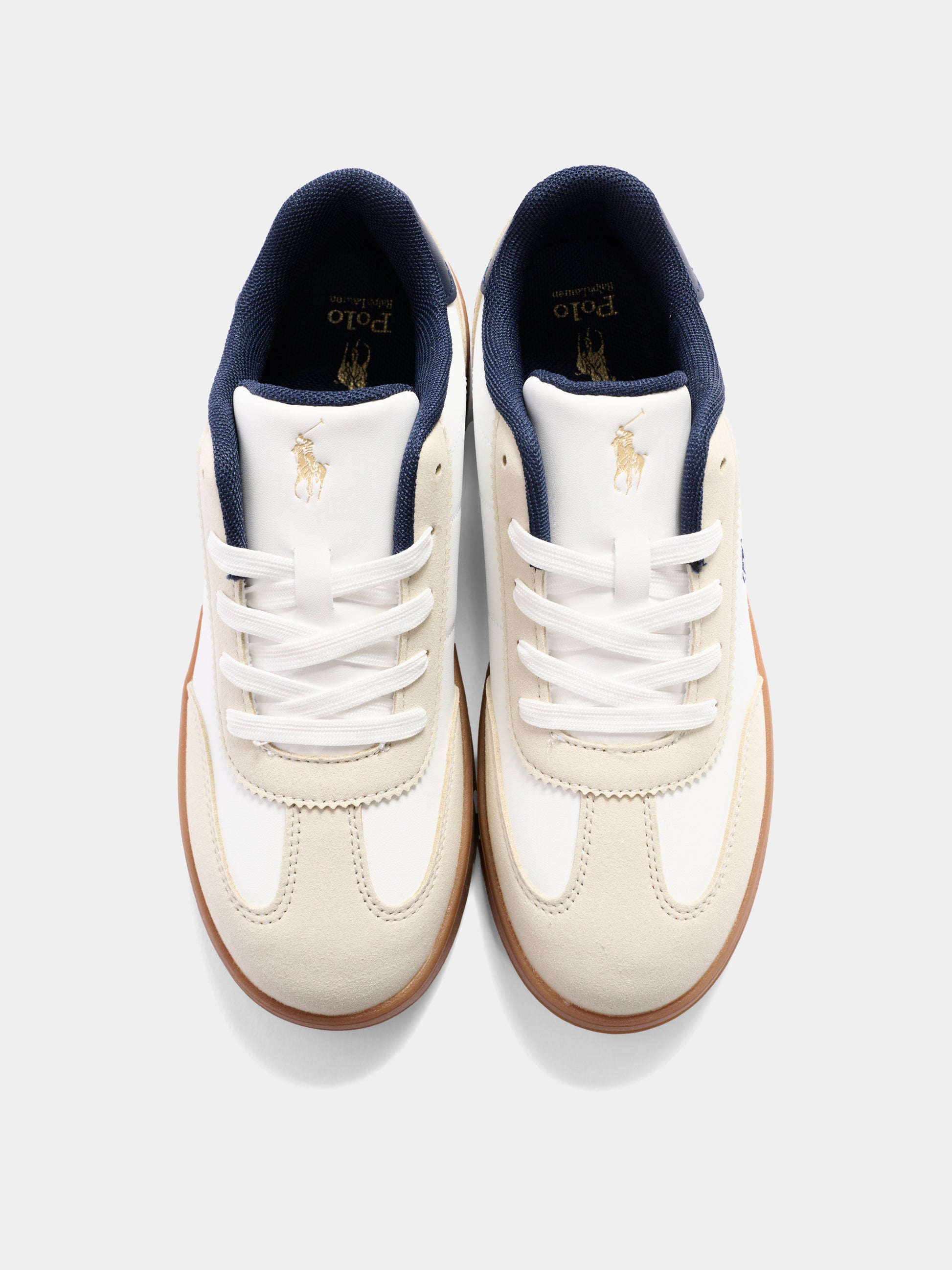 Sneakers bianche per bambini con Polo Pony,Ralph Lauren Kids,RL04998104