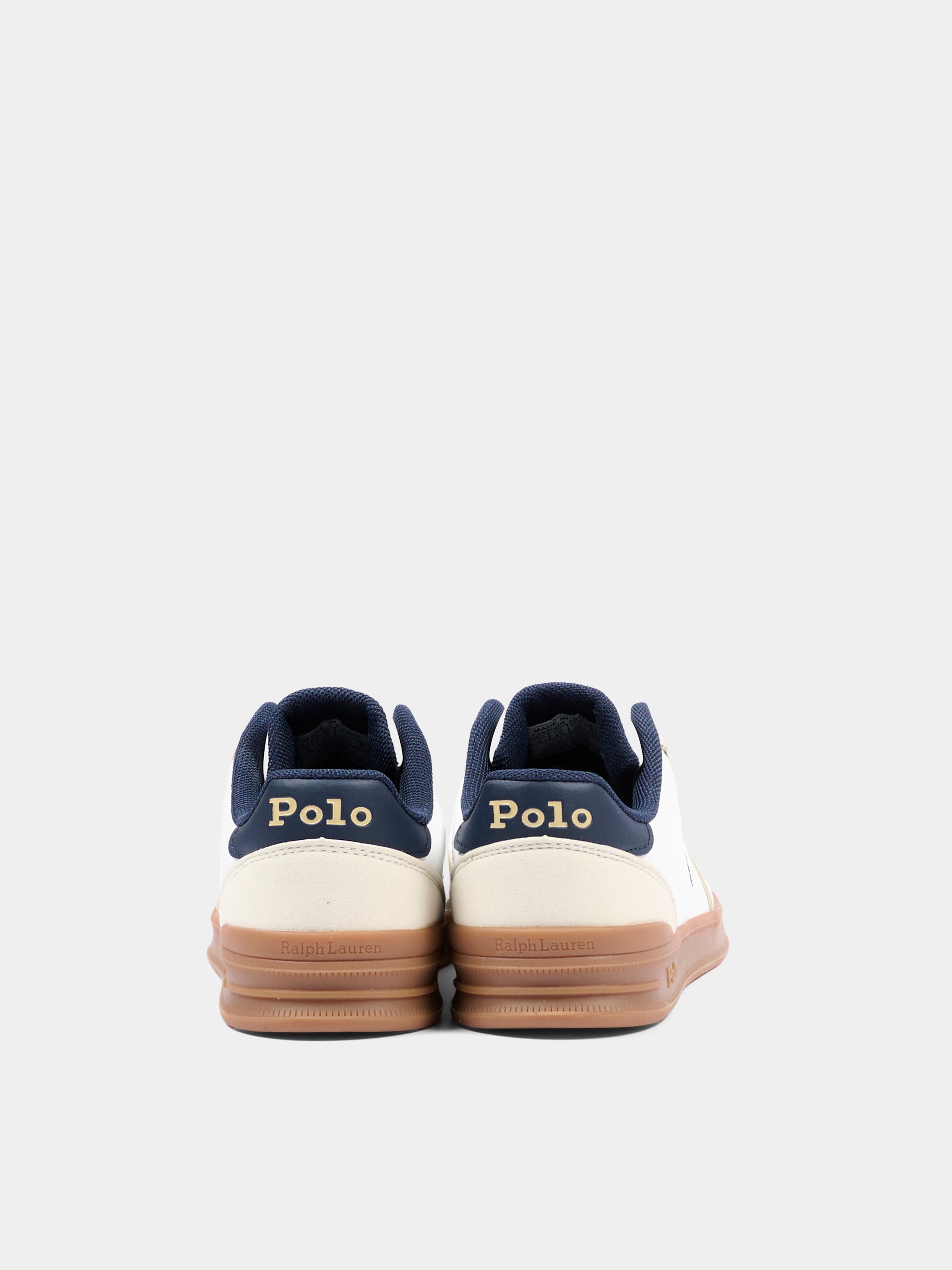 Sneakers bianche per bambini con Polo Pony,Ralph Lauren Kids,RL04998104