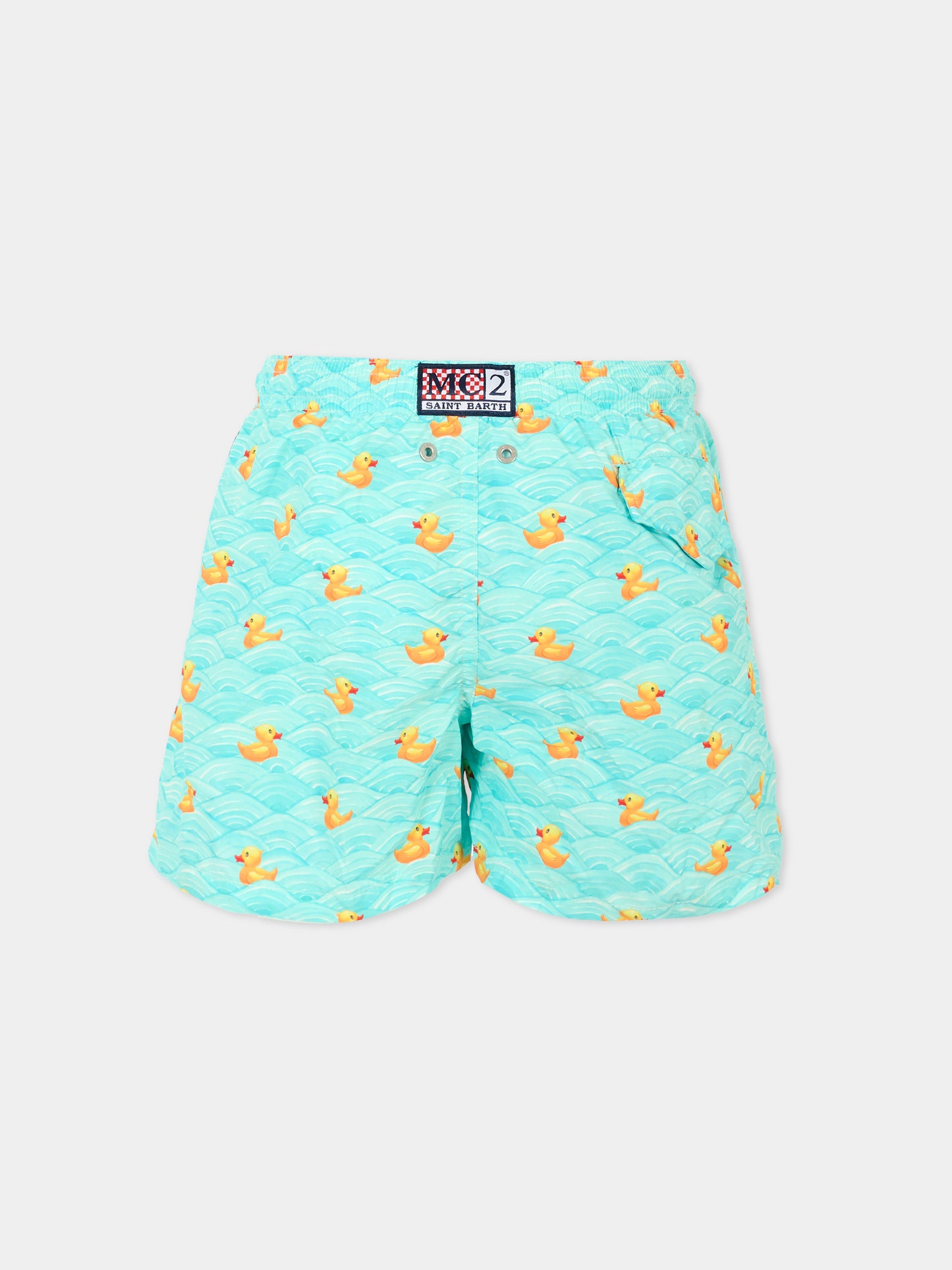 Boxer mare celeste per bambino con papere,Mc2 Saint Barth,JEA0004 03861H