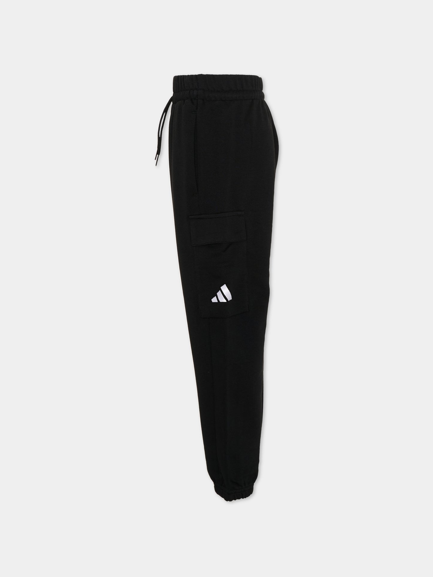 Pantaloni sportivi neri per bambini con logo,Adidas,JC9754