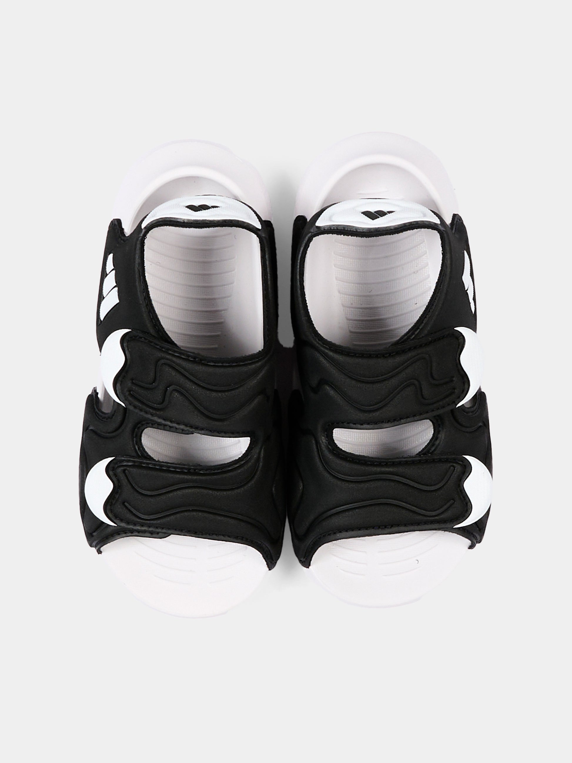 Sandali neri per bambini con logo,Adidas,JS2541