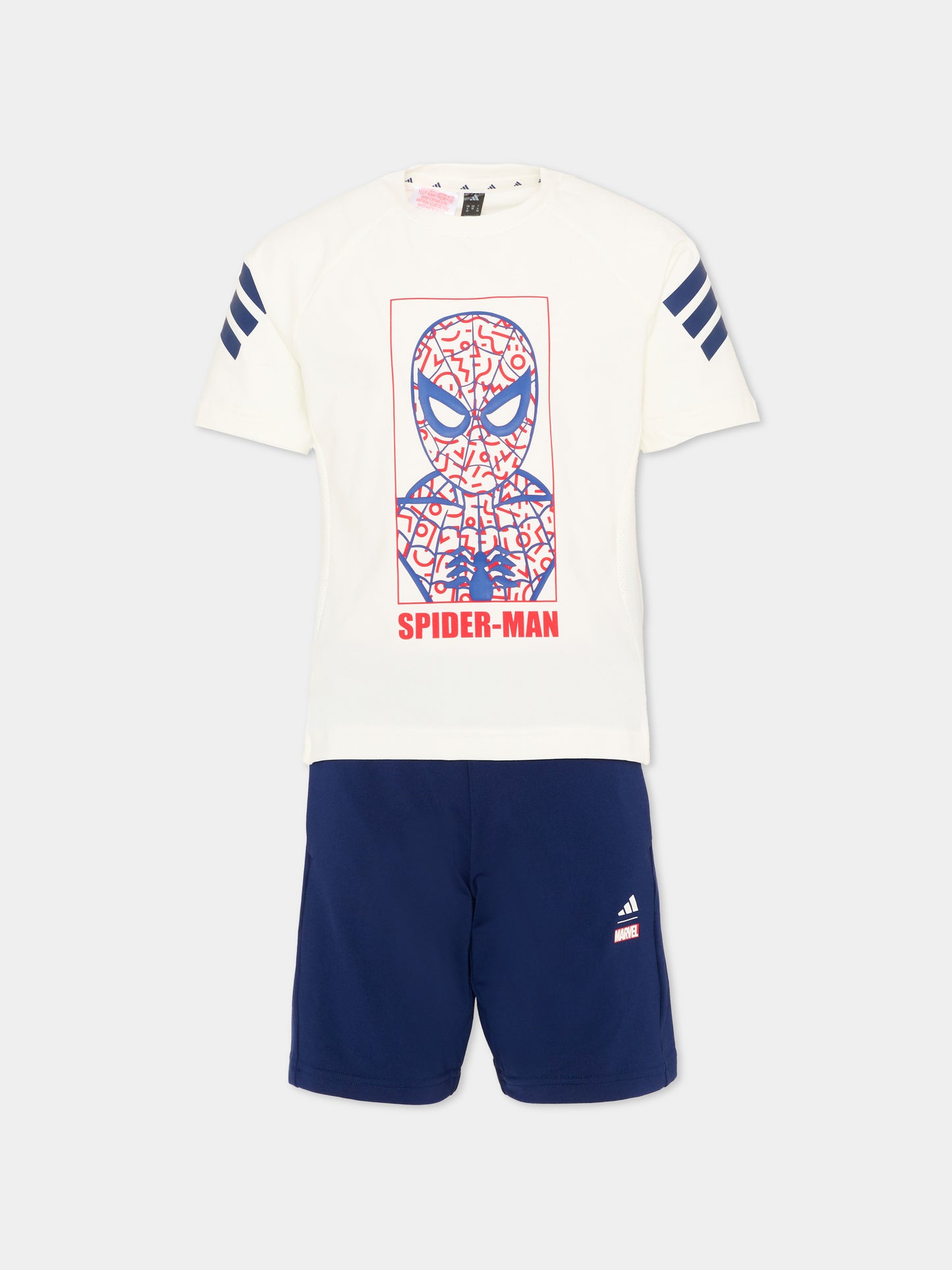 Completo sportivo multicolor per bambino con Spider-Man,Adidas,JZ3544