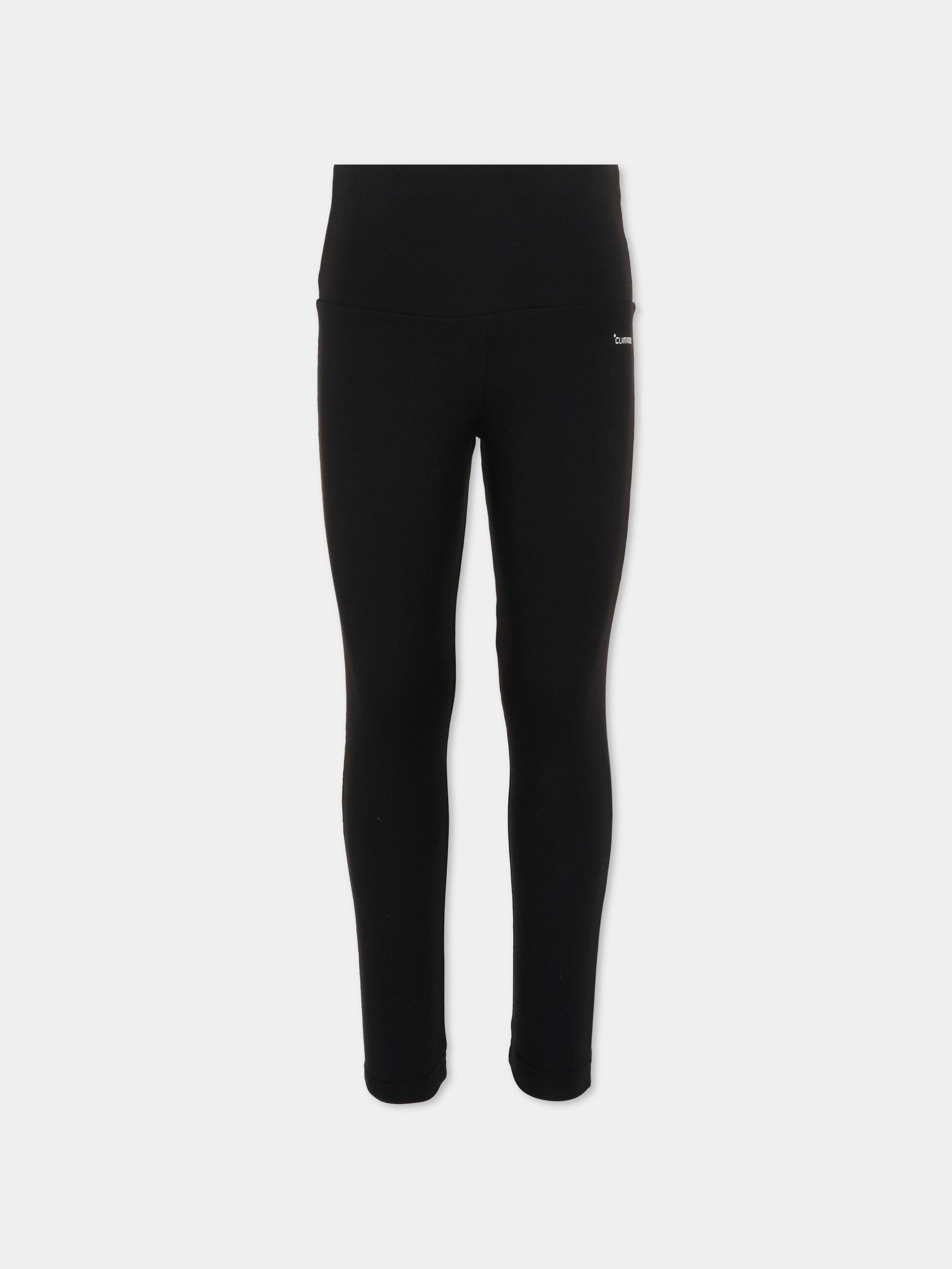 Leggings neri per bambina con logo,Adidas,KC4602
