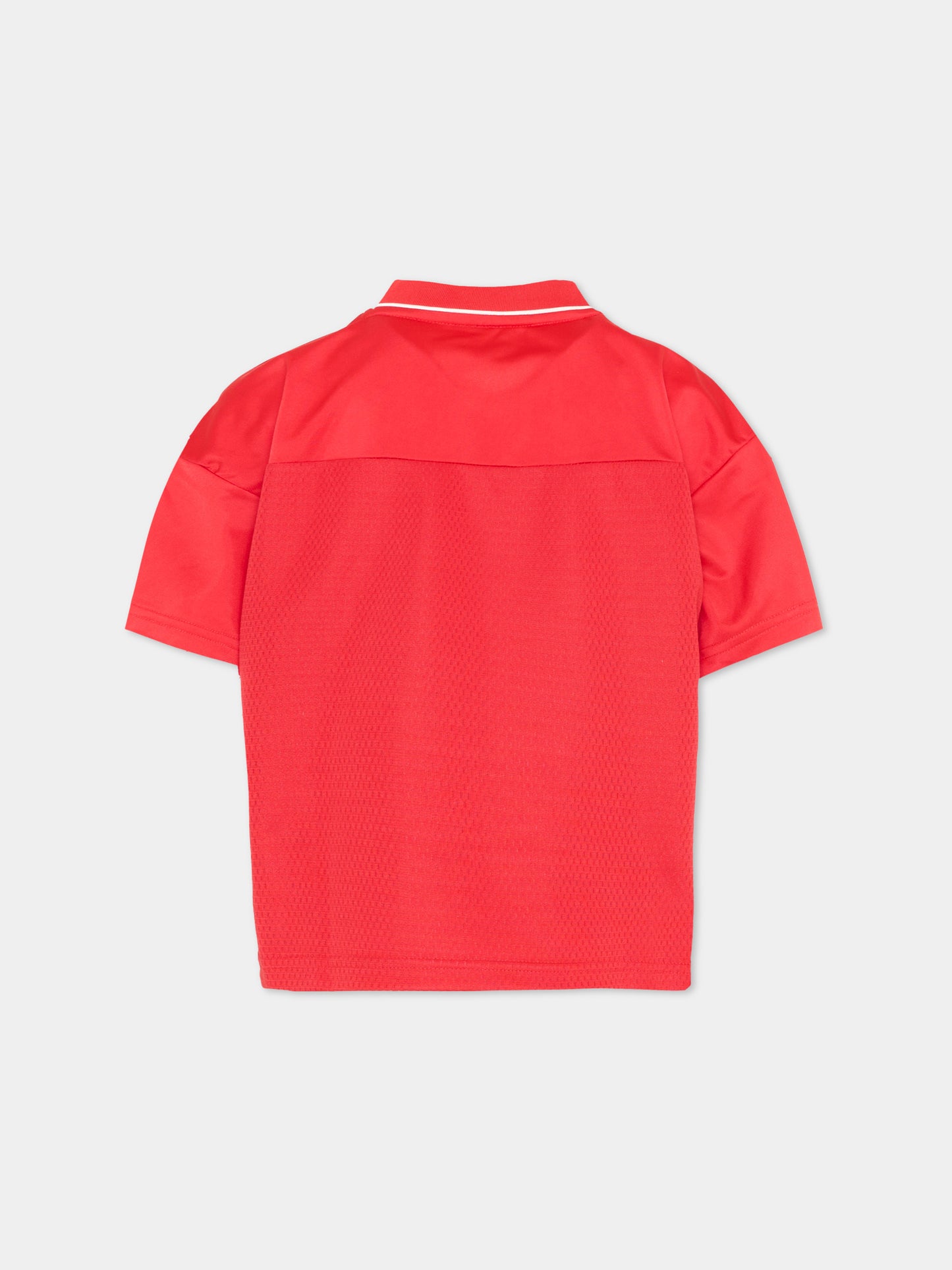 T-shirt rossa per bambino con logo,Adidas,KD3426