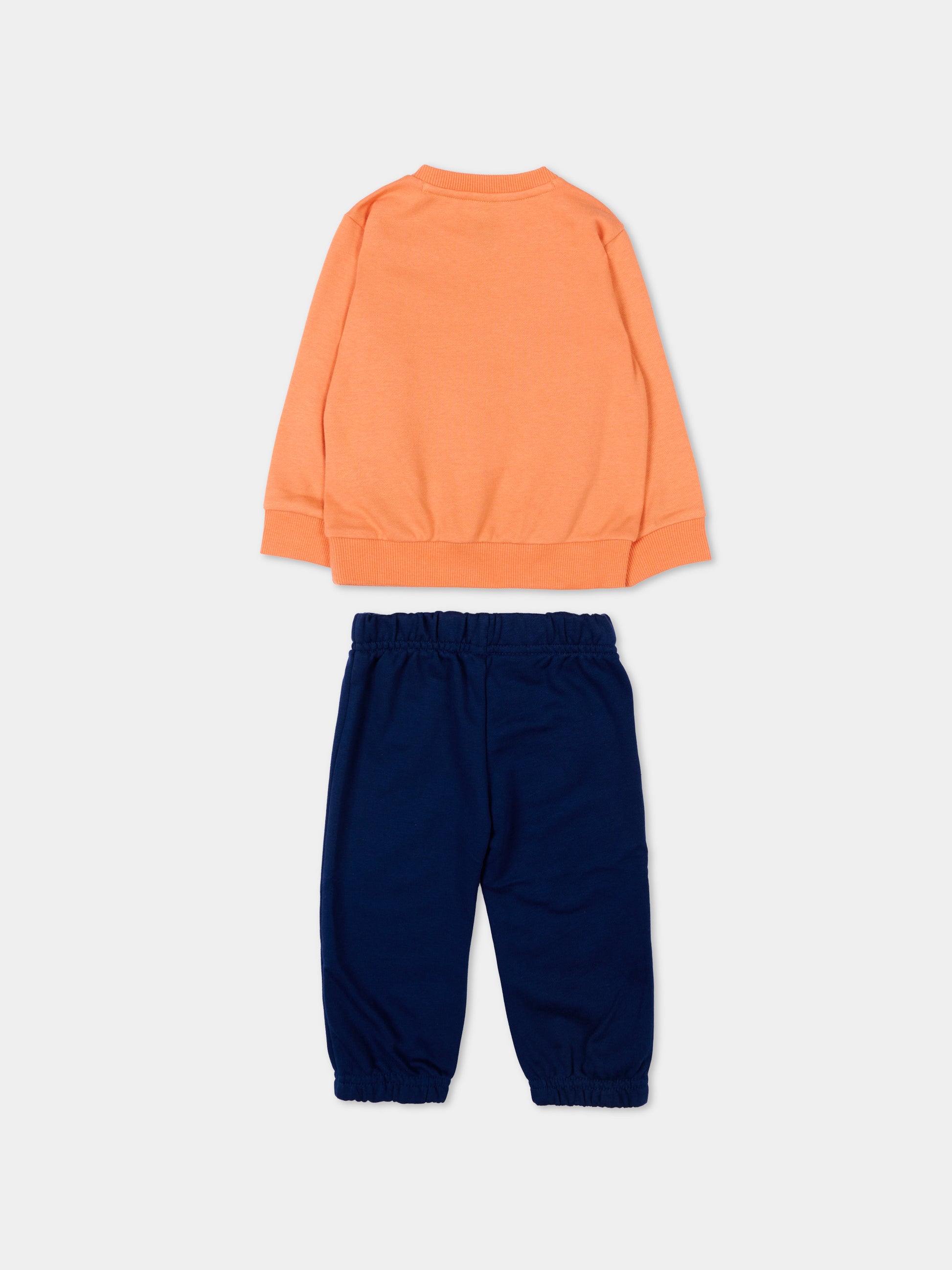 Completo sportivo multicolor per neonato con logo,Adidas,KD6055