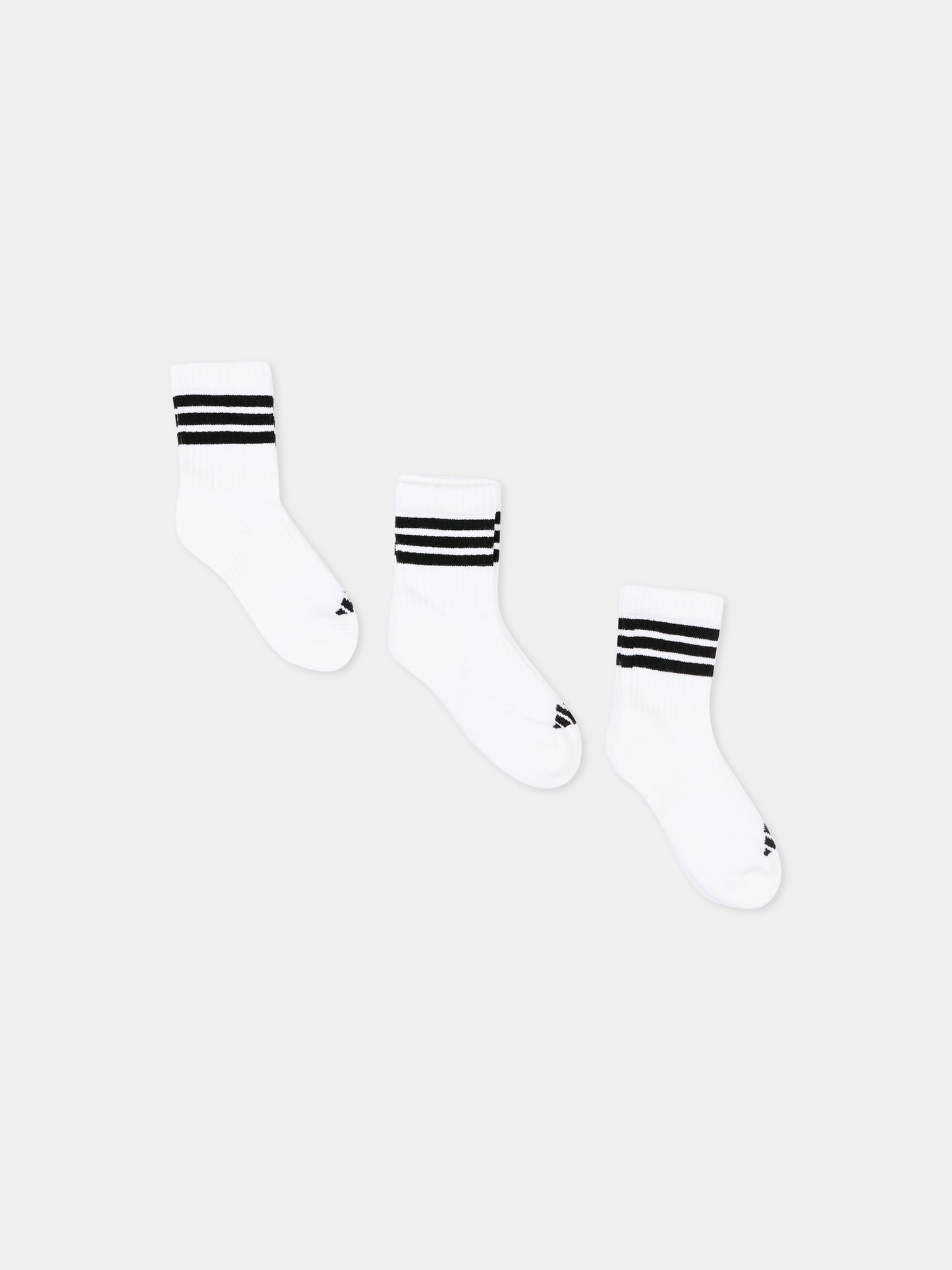 Calzini bianchi per bambini con logo,Adidas,JZ0531