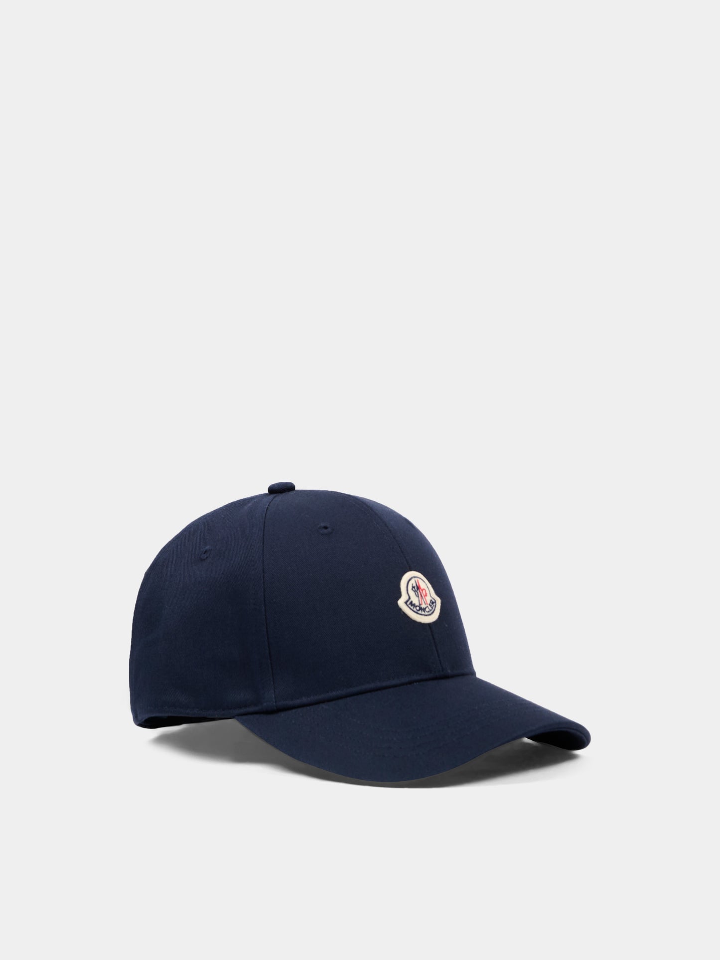 Cappello blu per bambini con logo,Moncler Kids,L1954 3B00017 04863 742