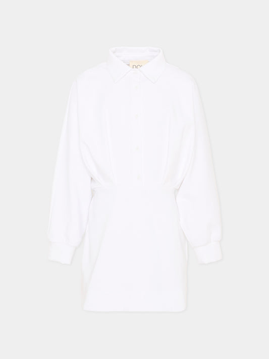 Robe blanche pour fille avec logo