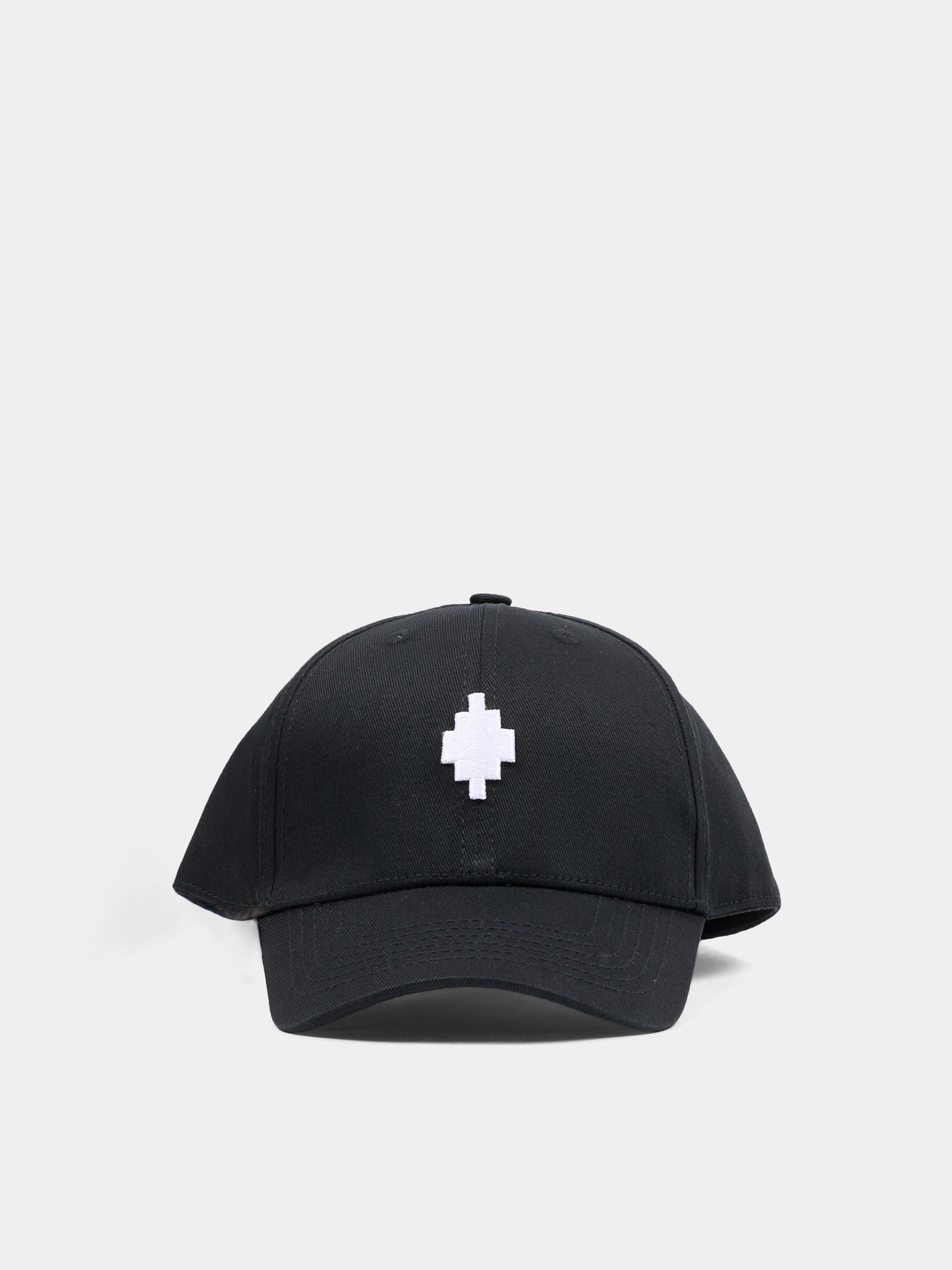 Cappello nero per bambini con logo,County Of Milan Kids,S6CMJUBC127 110