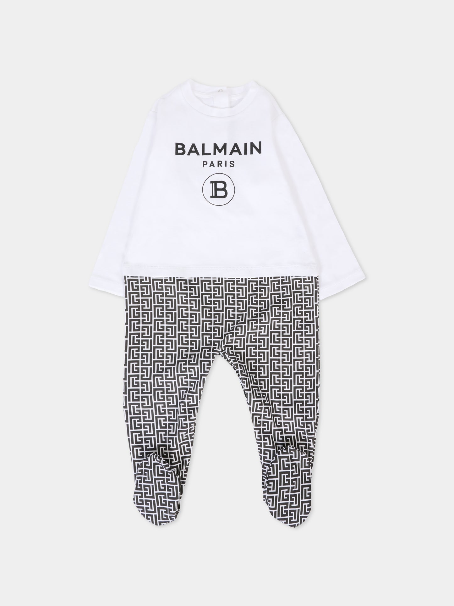 Set multicolor per neonati con iconico labirinto,Balmain Kids,6RB540 Z0209 100NE