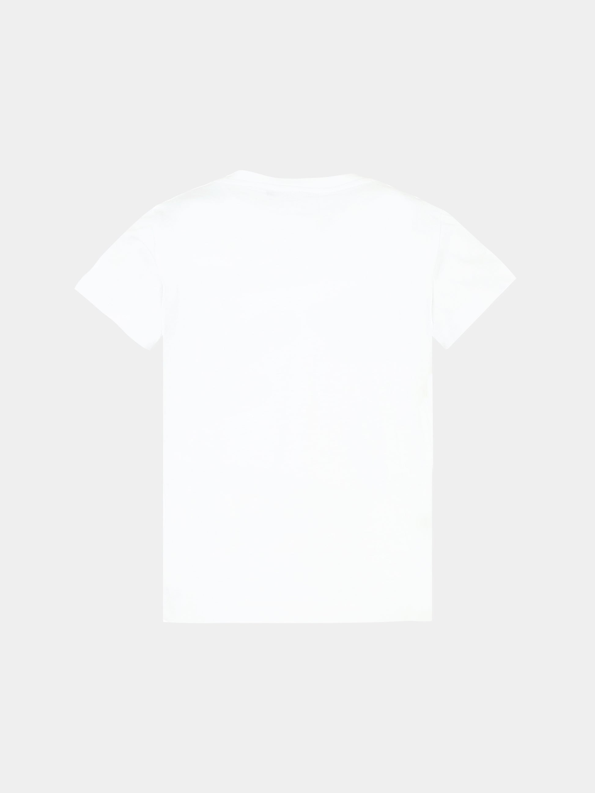 T-shirt bianca per bambina con paillettes,Balmain Kids,BT8C31 J0177 100NE