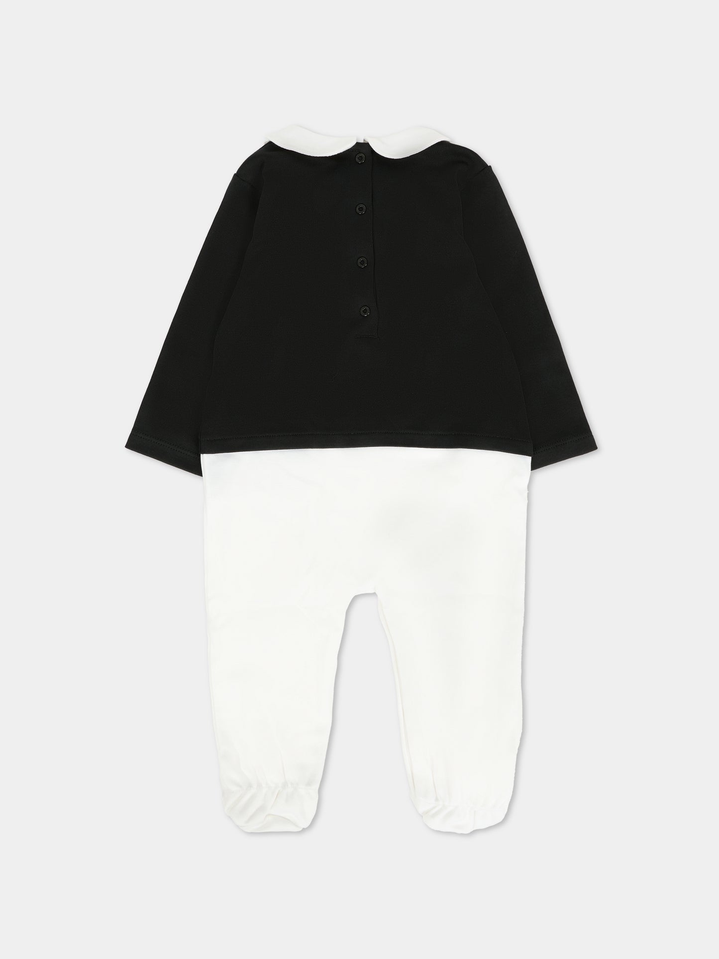 Set nero per neonati con logo,Balmain Kids,BTB630 Z1769 930BC