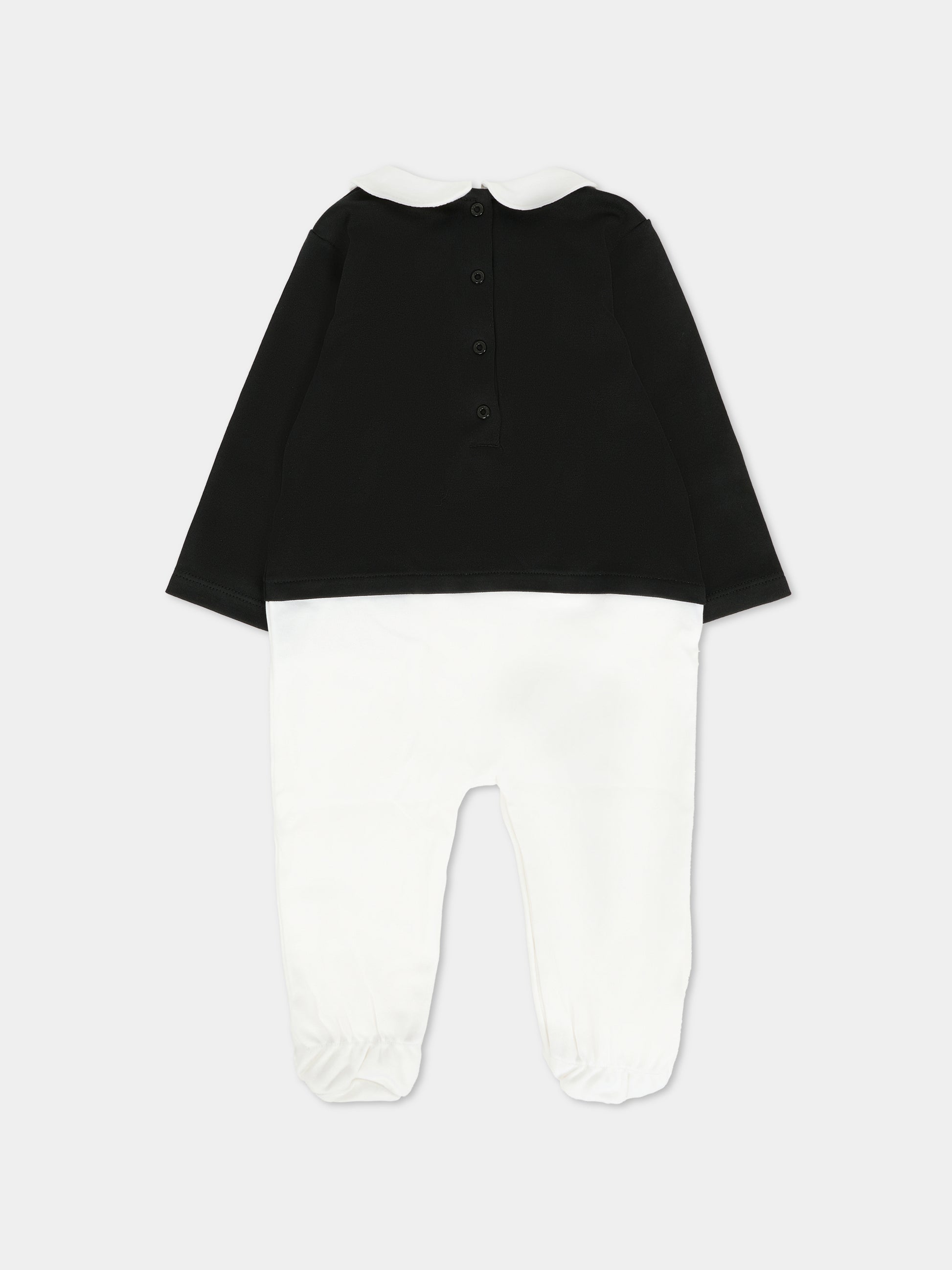 Set nero per neonati con logo,Balmain Kids,BTB630 Z1769 930BC