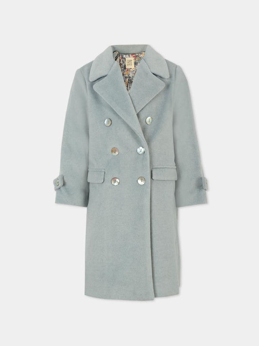 Cappotto grigio per bambina,Caffe' D'orzo,ZT2A10 E0127 921